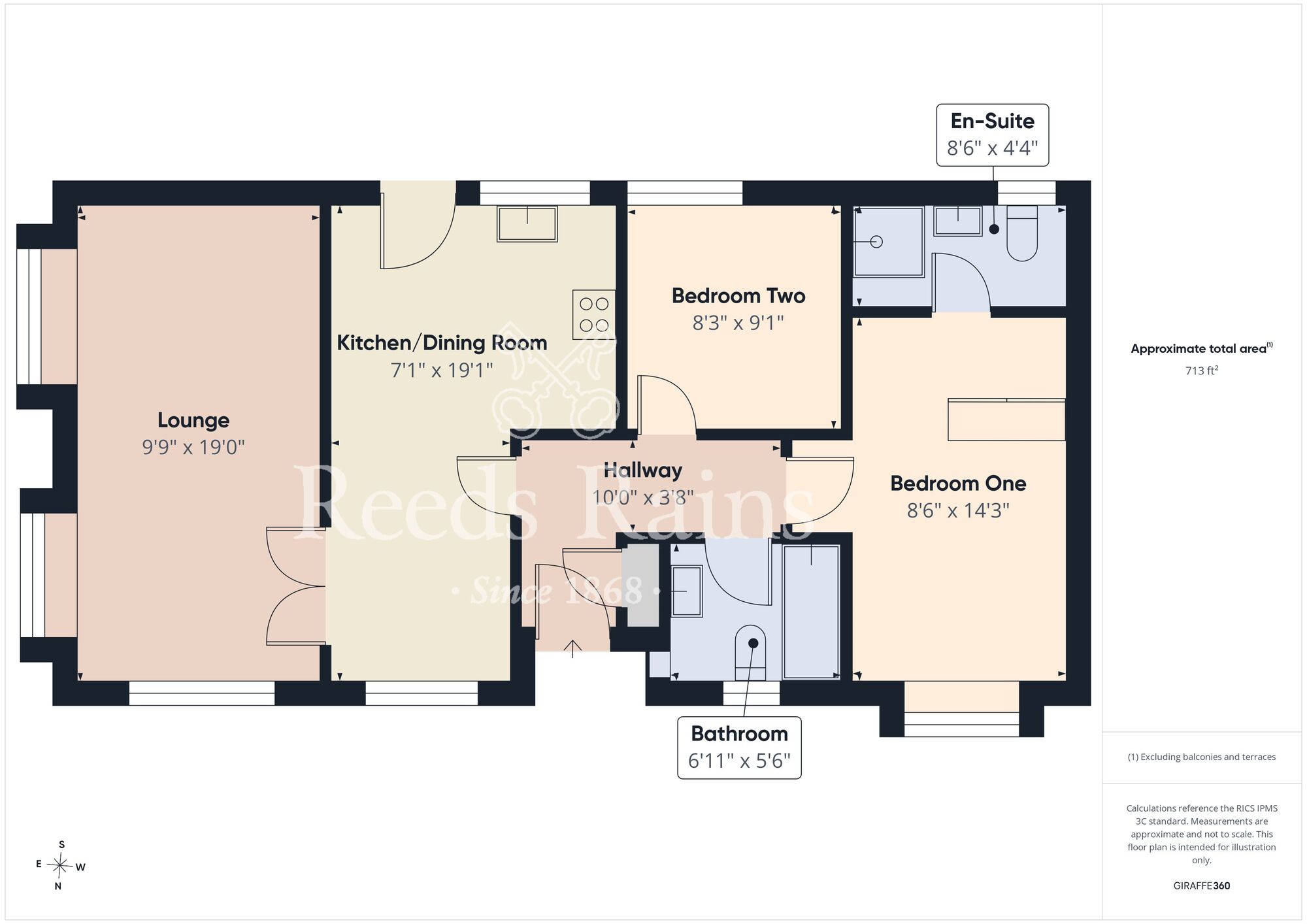 Floorplan of 2 bedroom Detached Bungalow for sale, Milton Street, Saltburn-by-the-Sea, North Yorkshire, TS12
