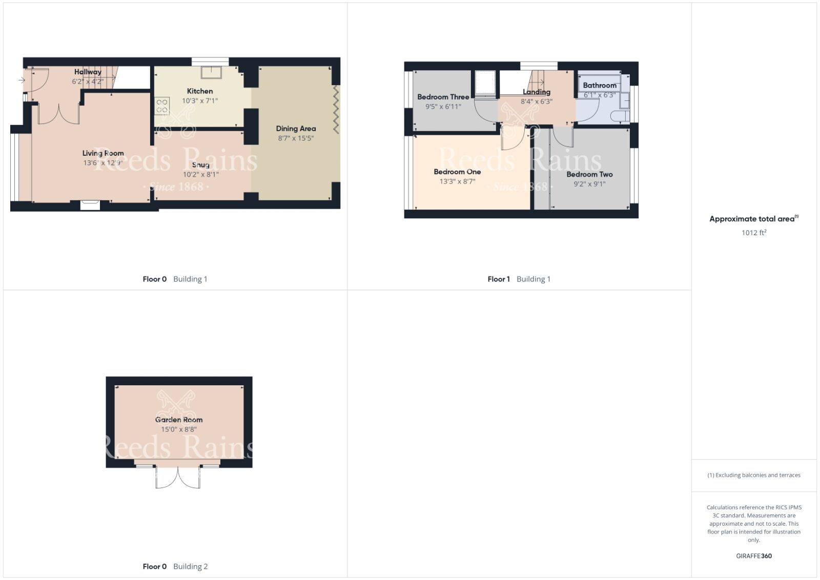 Floorplan of 3 bedroom Detached House for sale, Hawkstone Close, Guisborough, North Yorkshire, TS14