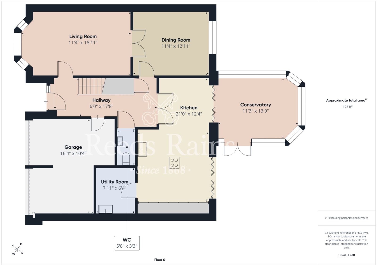 Floorplan of 5 bedroom Detached House for sale, Allerston Way, Guisborough, North Yorkshire, TS14