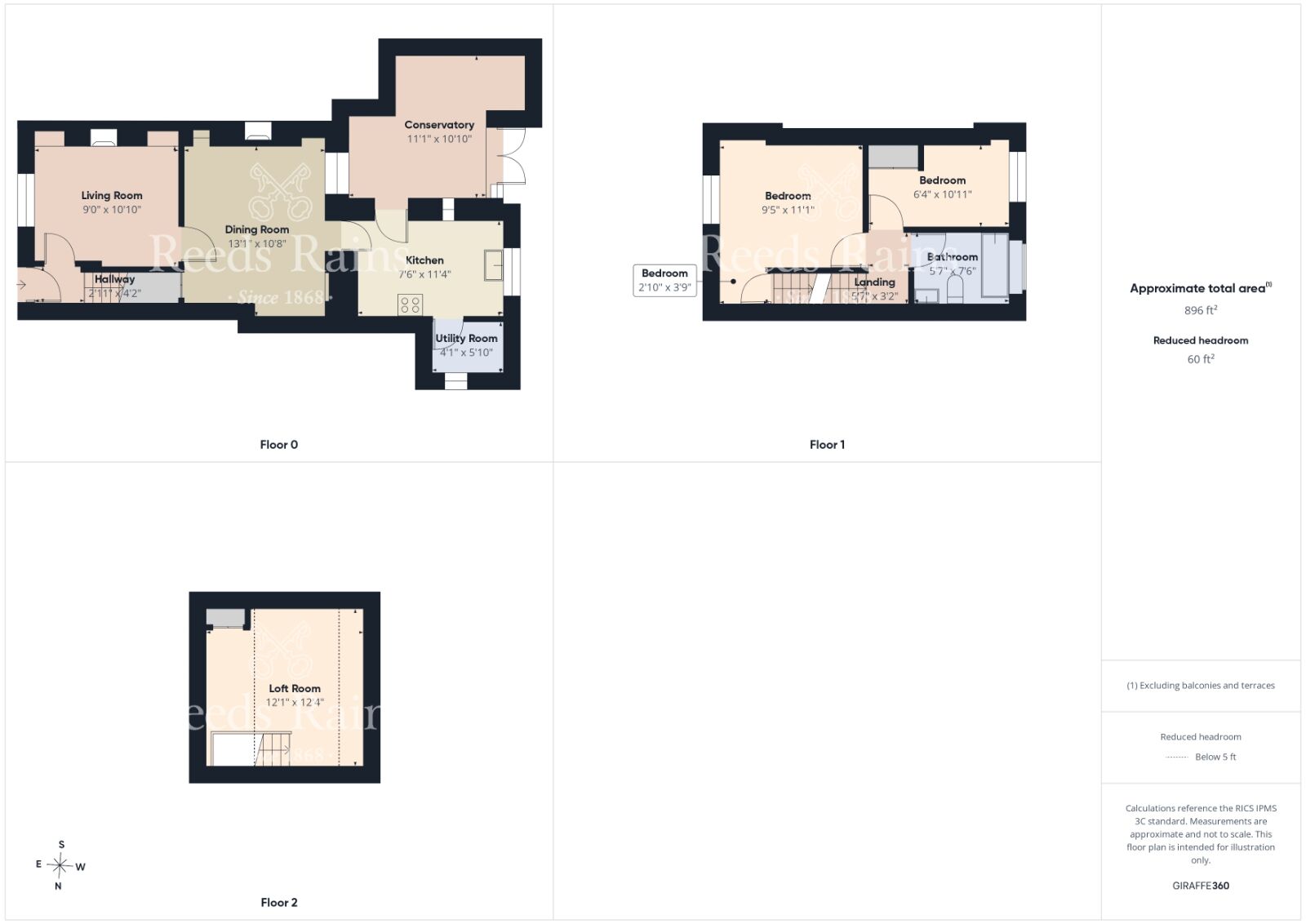 Floorplan of 3 bedroom Mid Terrace Property for sale, High Street, Moorsholm, North Yorkshire, TS12