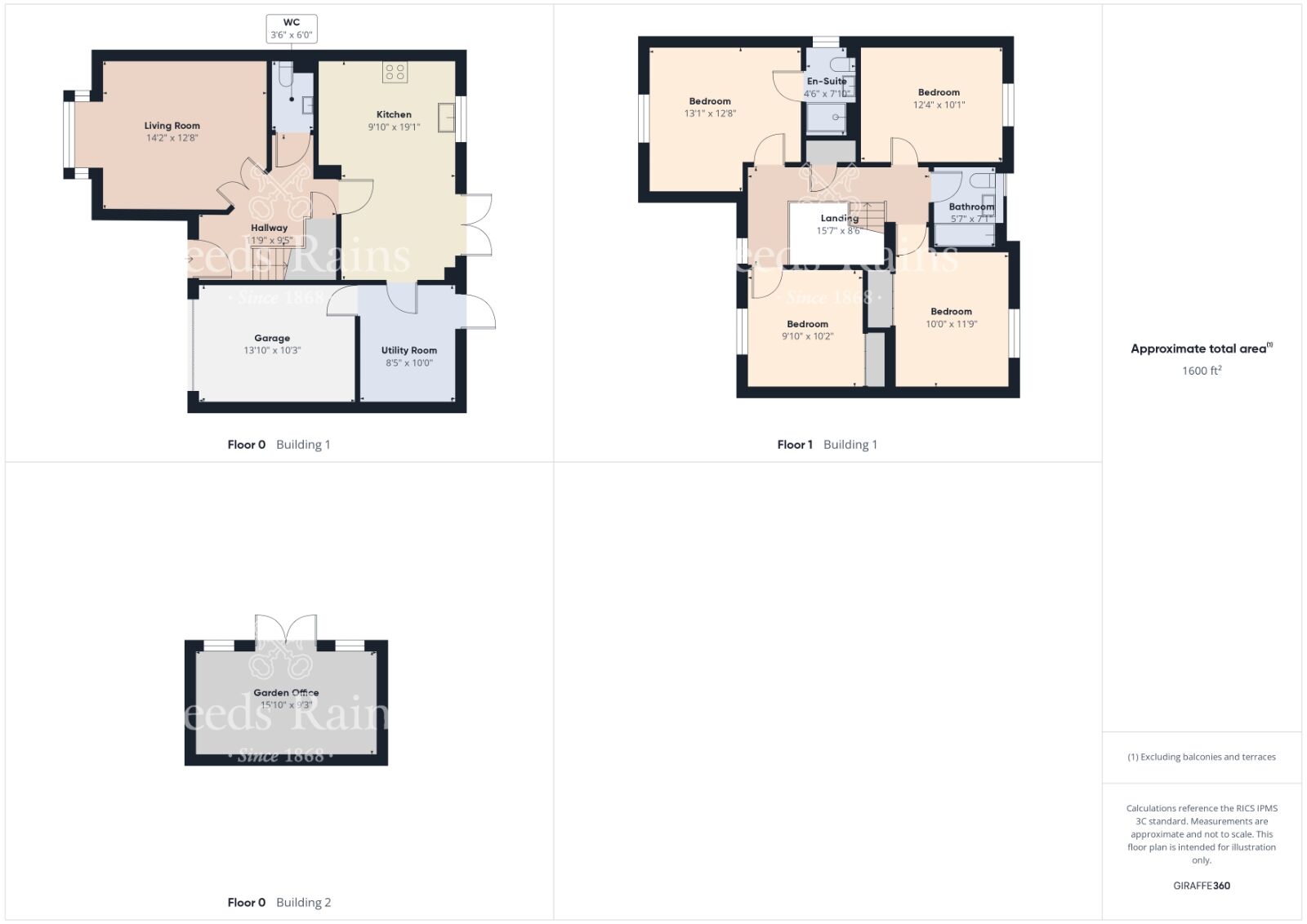 Floorplan of 4 bedroom Detached House for sale, Cowslip Drive, Redcar, Redcar And Cleveland, TS10