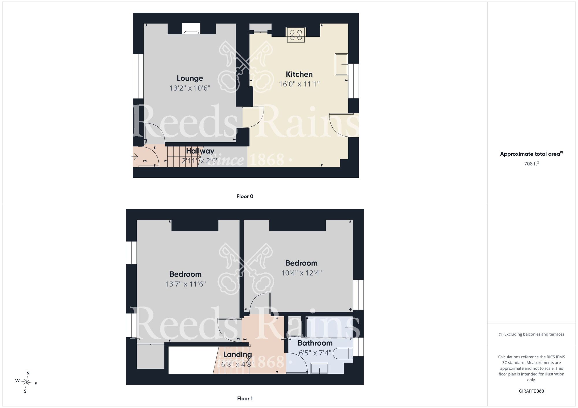 Floorplan of 2 bedroom Mid Terrace House for sale, Mill Street, Guisborough, North Yorkshire, TS14
