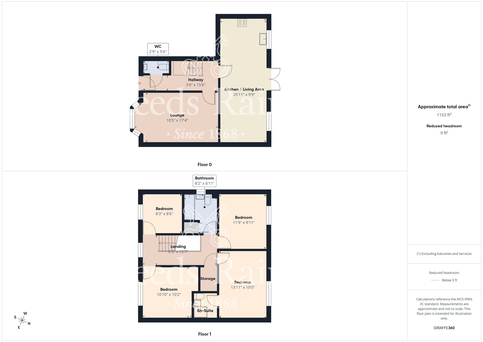 Floorplan of 4 bedroom Detached House for sale, Nightingale Road, Guisborough, North Yorkshire, TS14