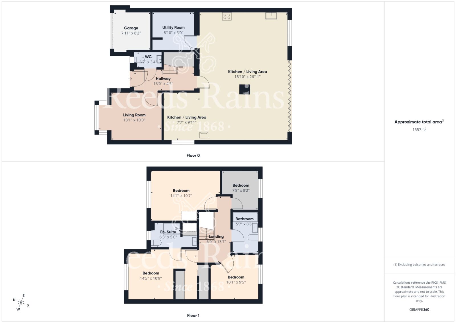 Floorplan of 4 bedroom Detached House for sale, Thirlby Way, Guisborough, North Yorkshire, TS14