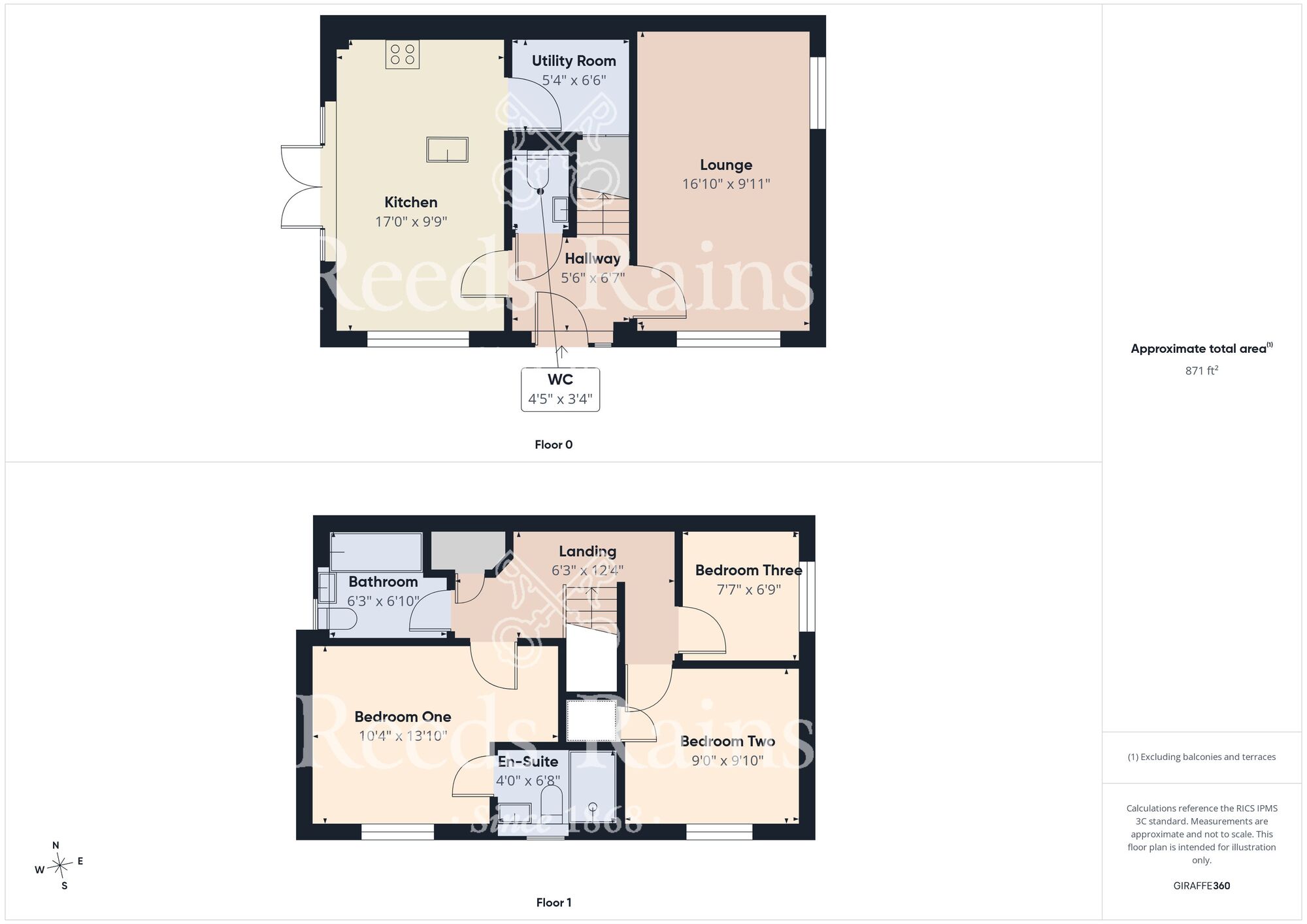 Floorplan of 3 bedroom Detached House for sale, Bilsdale Gardens, Guisborough, North Yorkshire, TS14