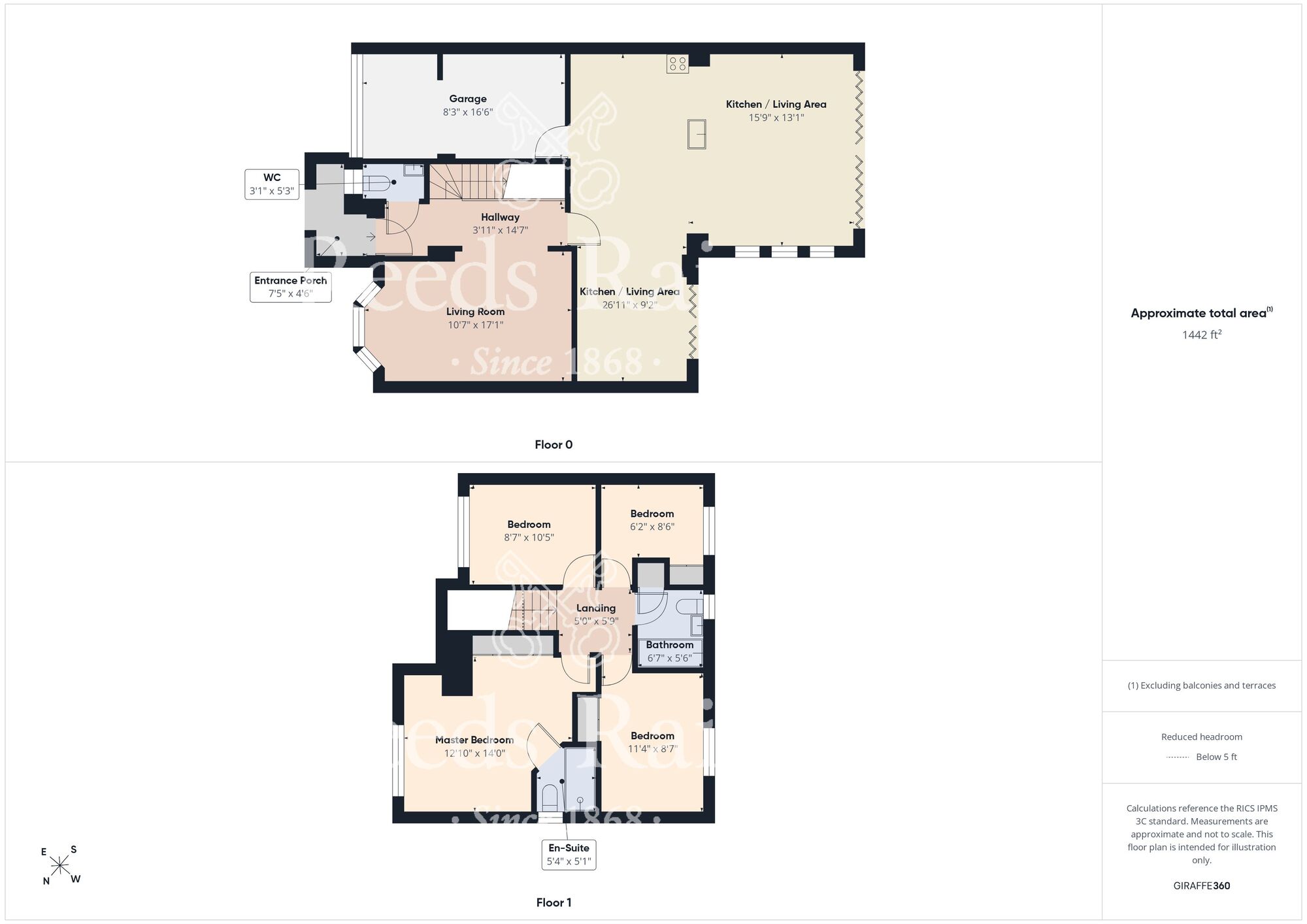 Floorplan of 4 bedroom Detached House for sale, Hovingham Drive, Guisborough, North Yorkshire, TS14