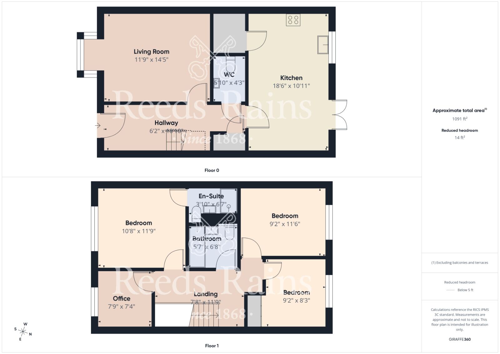 Floorplan of 4 bedroom Detached House for sale, Brambling Drive, Guisborough, North Yorkshire, TS14