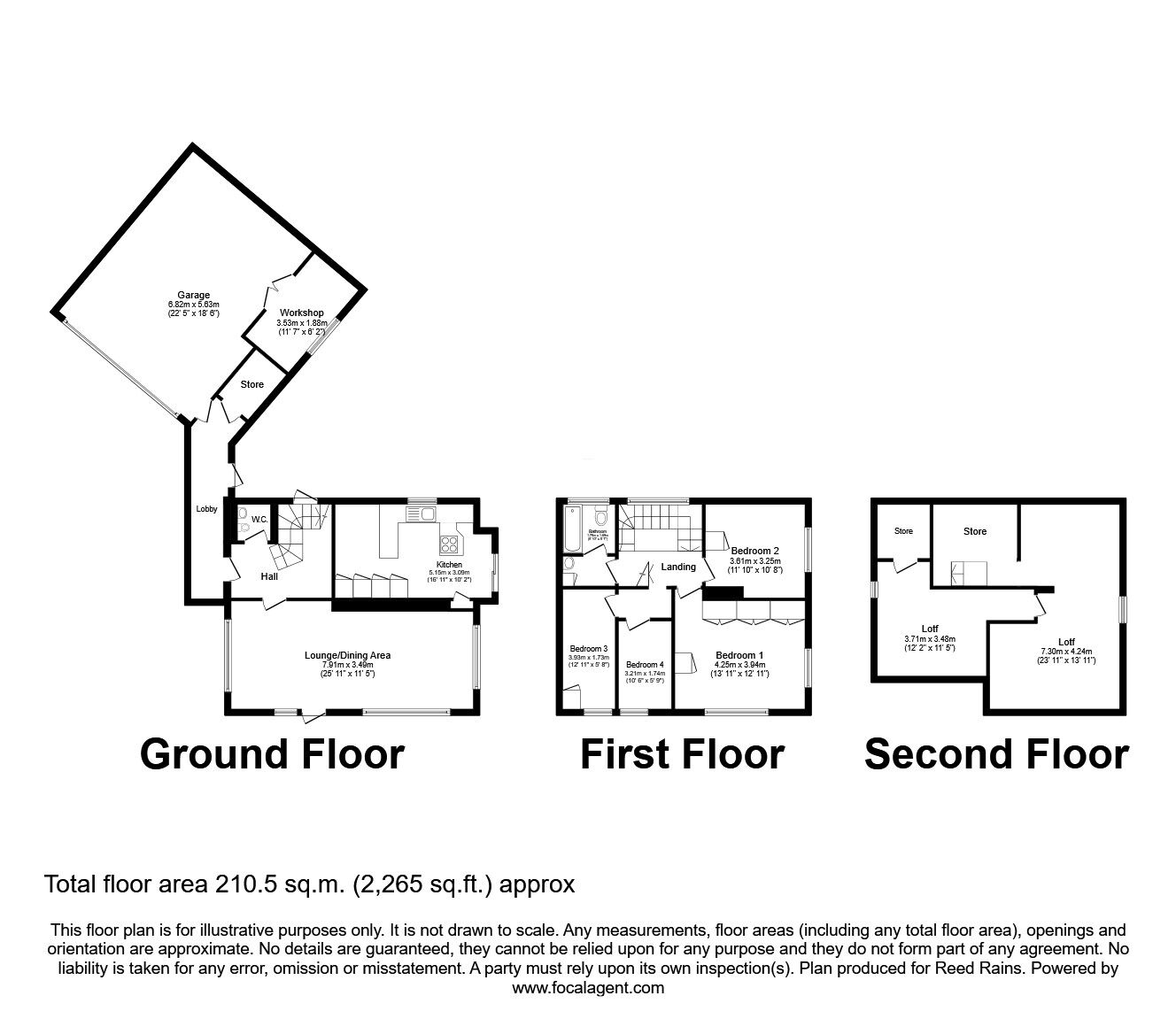 Floorplan of 4 bedroom Detached House for sale, Warley Town Lane, Halifax, West Yorkshire, HX2