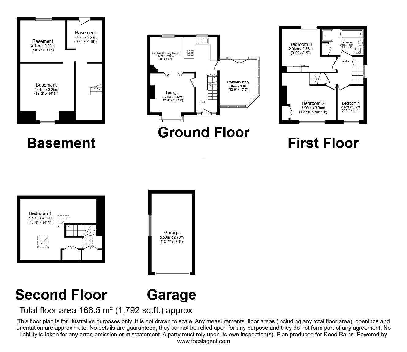 Floorplan of 4 bedroom Semi Detached House for sale, Crow Wood Park, Halifax, West Yorkshire, HX2
