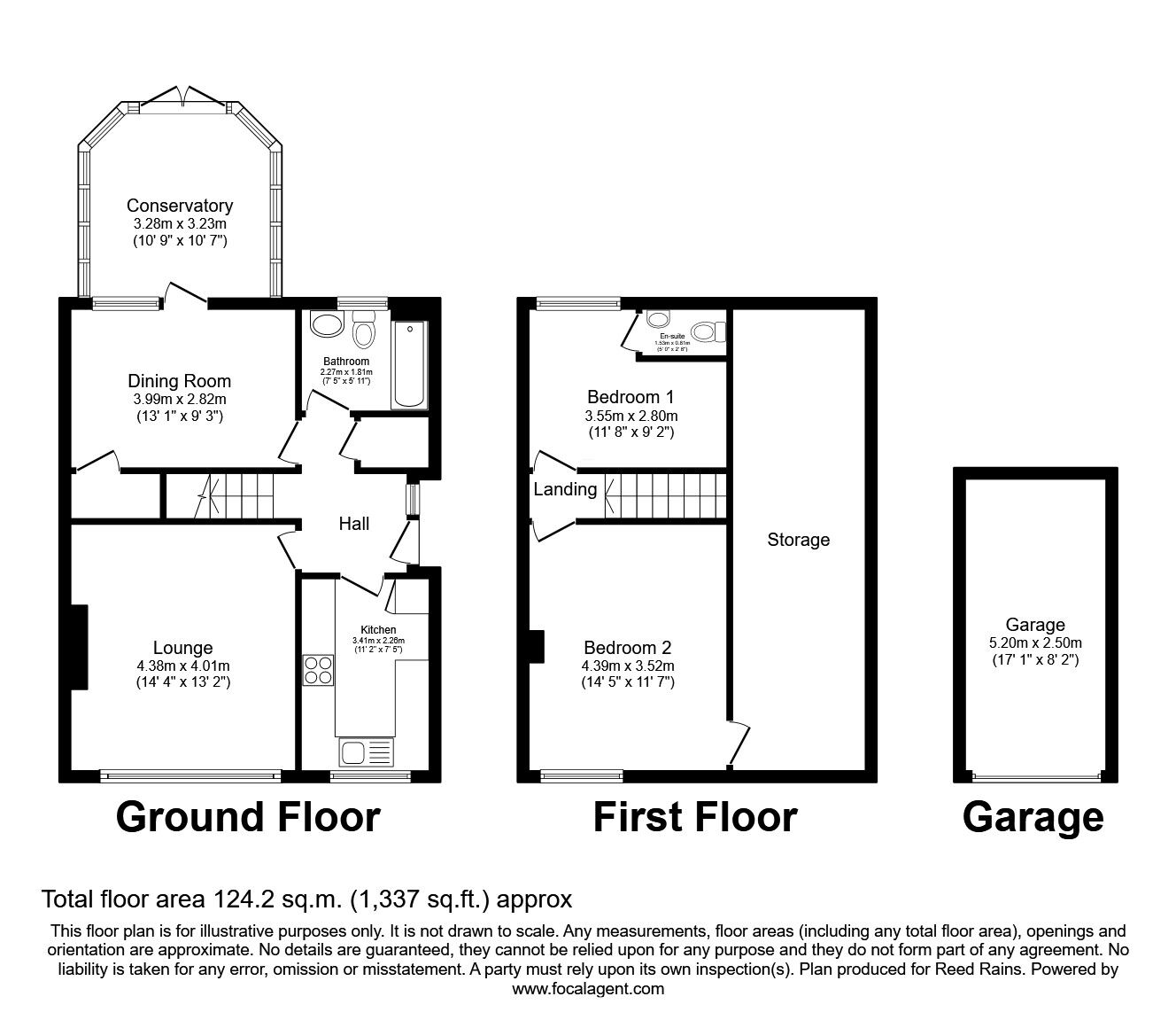 Floorplan of 2 bedroom Semi Detached House for sale, Lower Edge Road, Elland, West Yorkshire, HX5