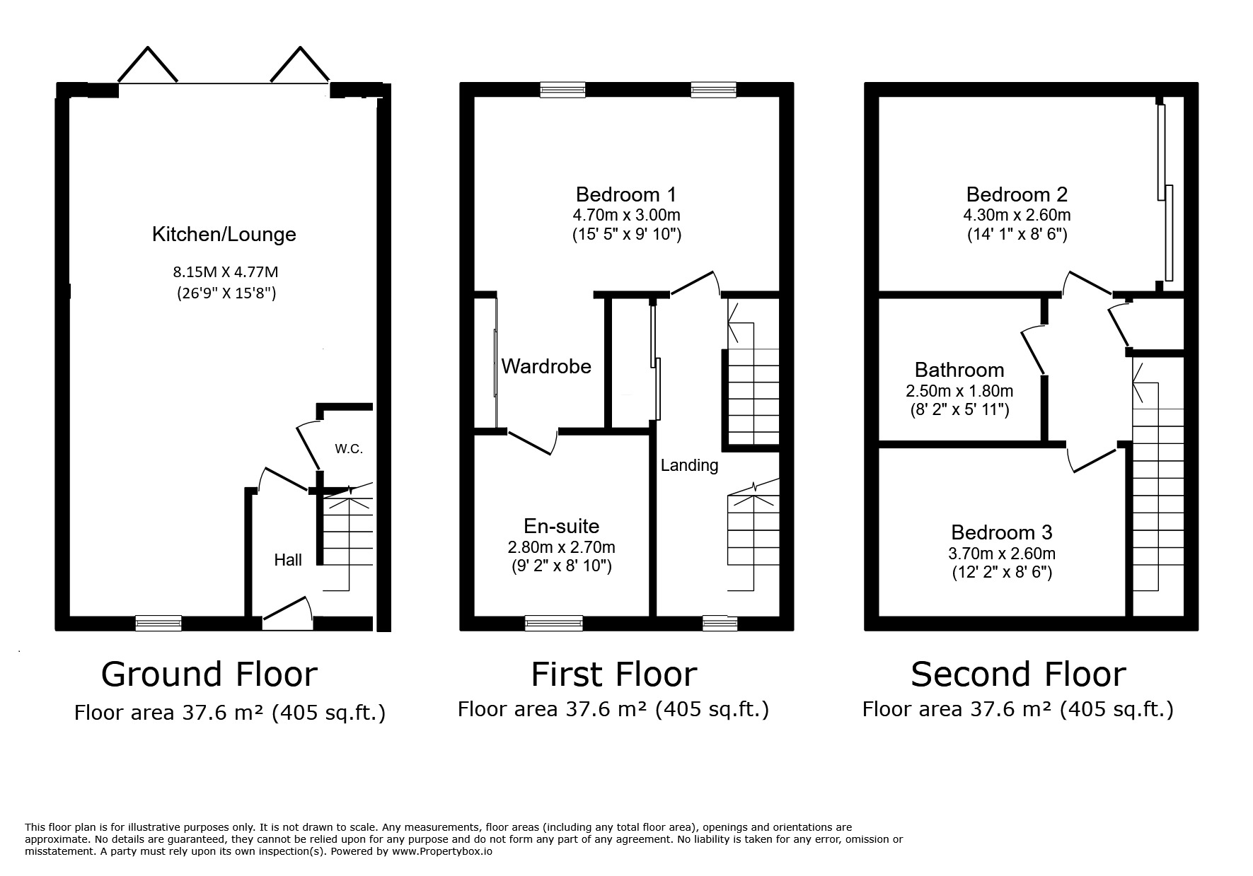 Floorplan of 3 bedroom Mid Terrace House for sale, Elland Road, Elland, West Yorkshire, HX5