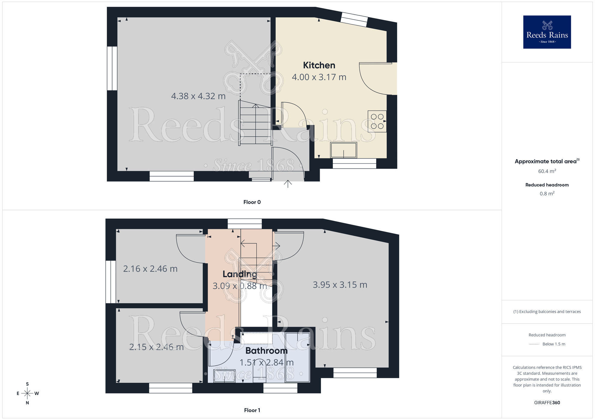Floorplan of 3 bedroom Detached House for sale, Natty Fields Close, Halifax, West Yorkshire, HX2