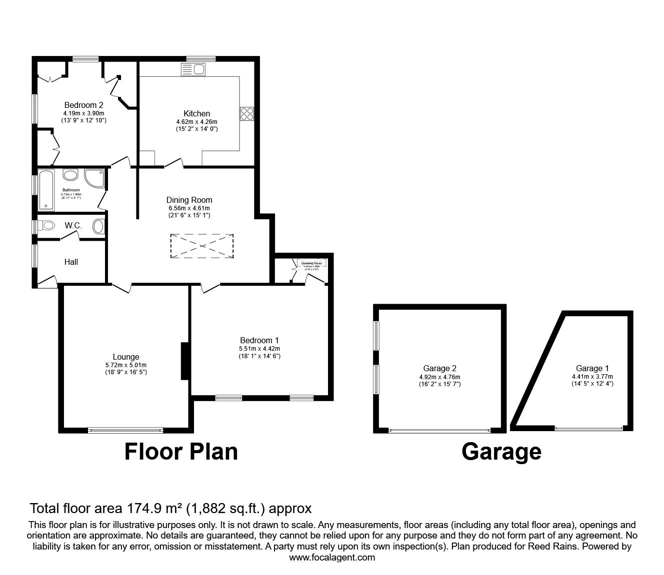 Floorplan of 2 bedroom  Flat for sale, Bramley Lane, Halifax, West Yorkshire, HX3