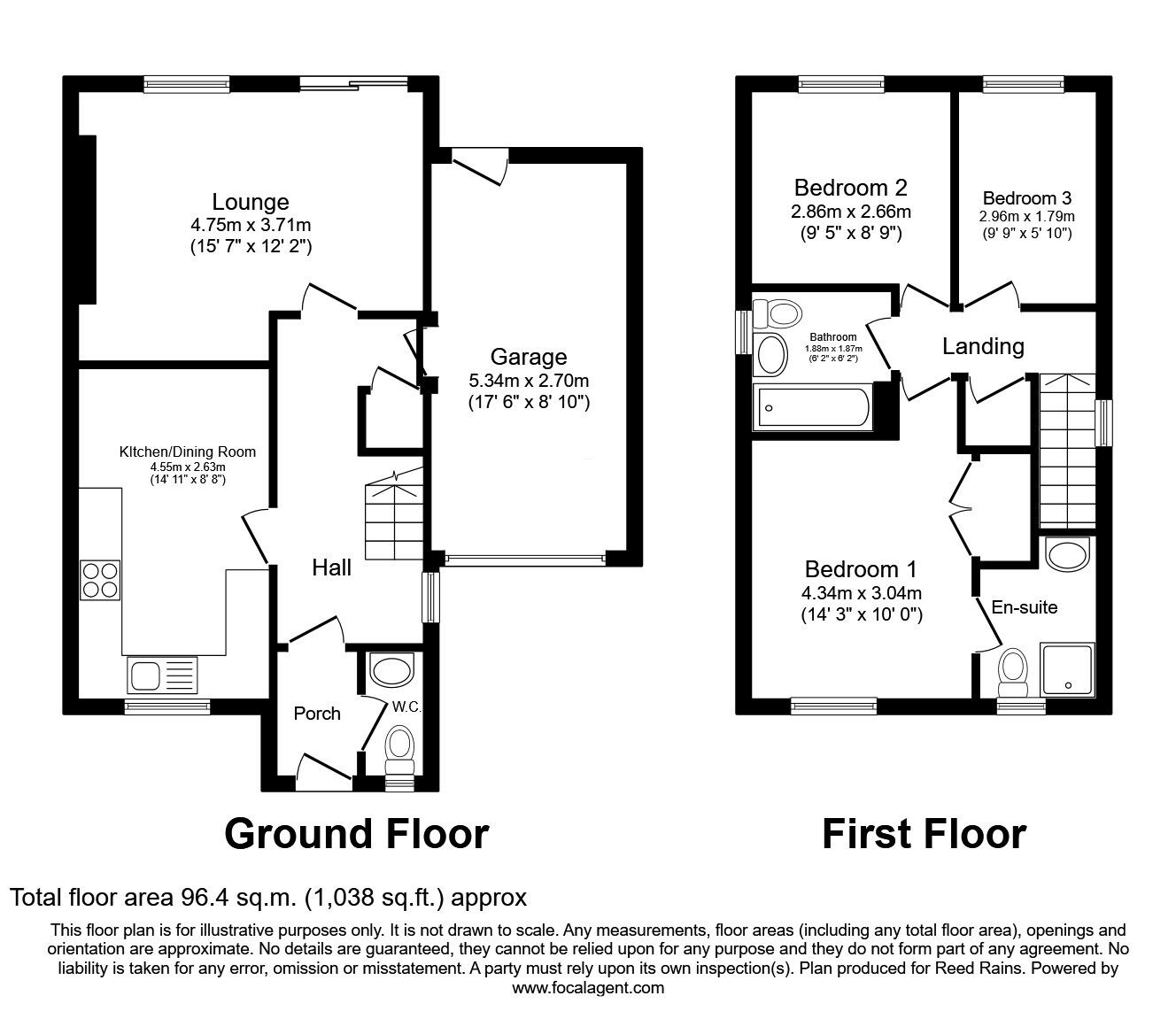 Floorplan of 3 bedroom Detached House for sale, Moor Smith Copse, Halifax, West Yorkshire, HX2