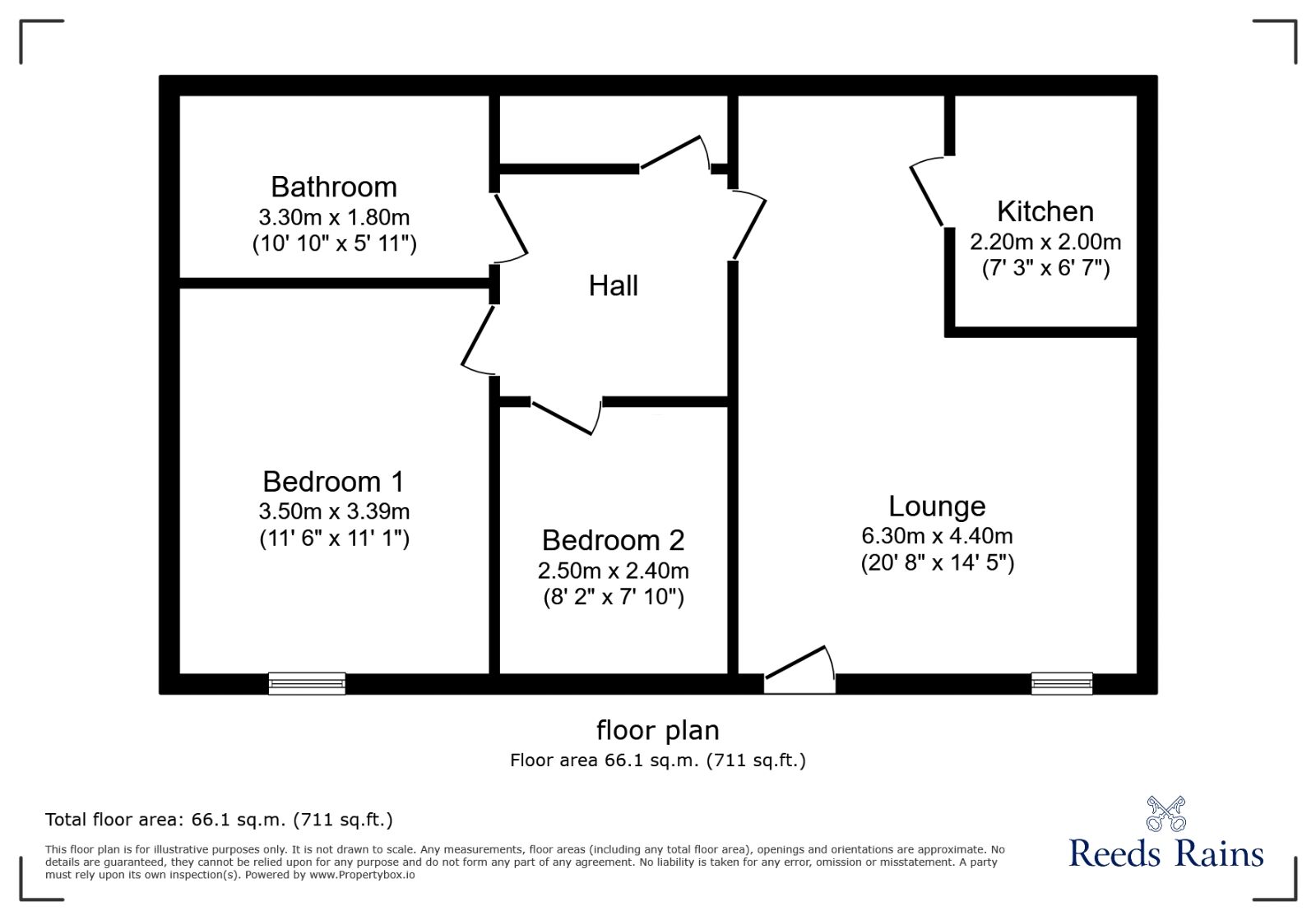 Floorplan of 2 bedroom  Flat for sale, Lower Willow Hall Mill, Gratrix Lane, West Yorkshire, HX6