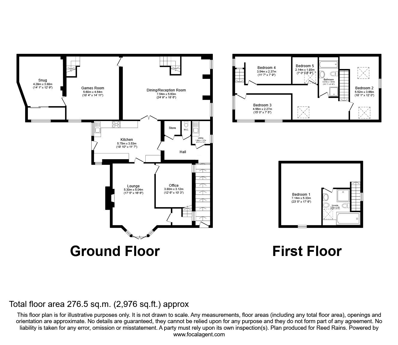Floorplan of 5 bedroom Detached House for sale, Chevinedge, Halifax, West Yorkshire, HX3