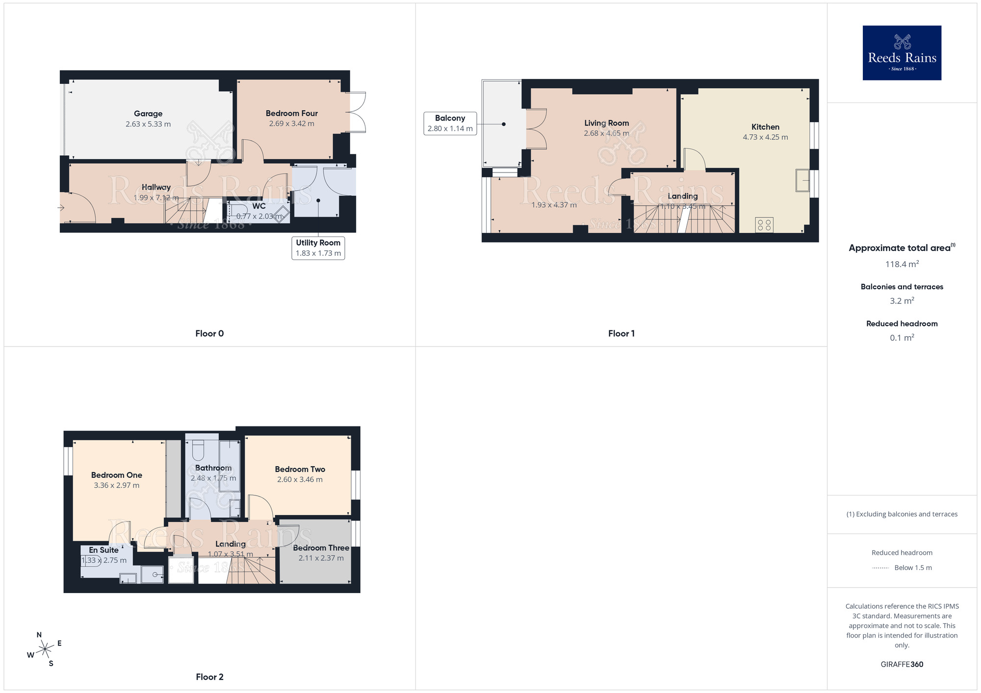 Floorplan of 4 bedroom Mid Terrace House for sale, Heathmoor Park Road, Halifax, West Yorkshire, HX2