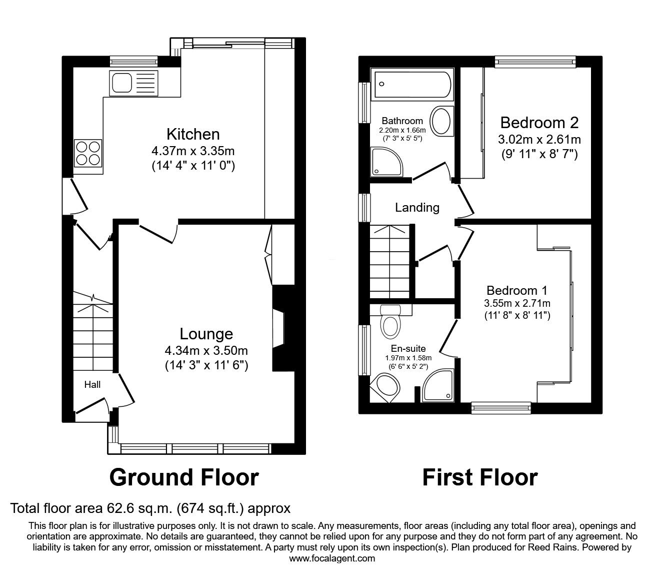 Floorplan of 2 bedroom Semi Detached House for sale, Sandhall Avenue, Halifax, West Yorkshire, HX2