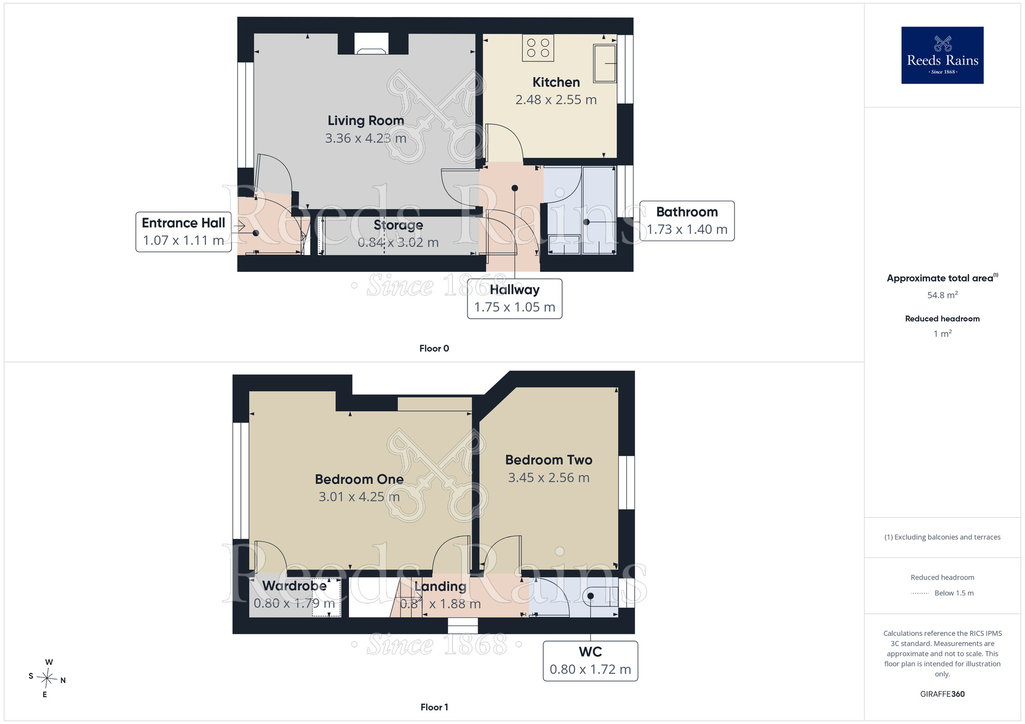 Floorplan of 2 bedroom End Terrace House to rent, Ashville Grove, Halifax, West Yorkshire, HX2