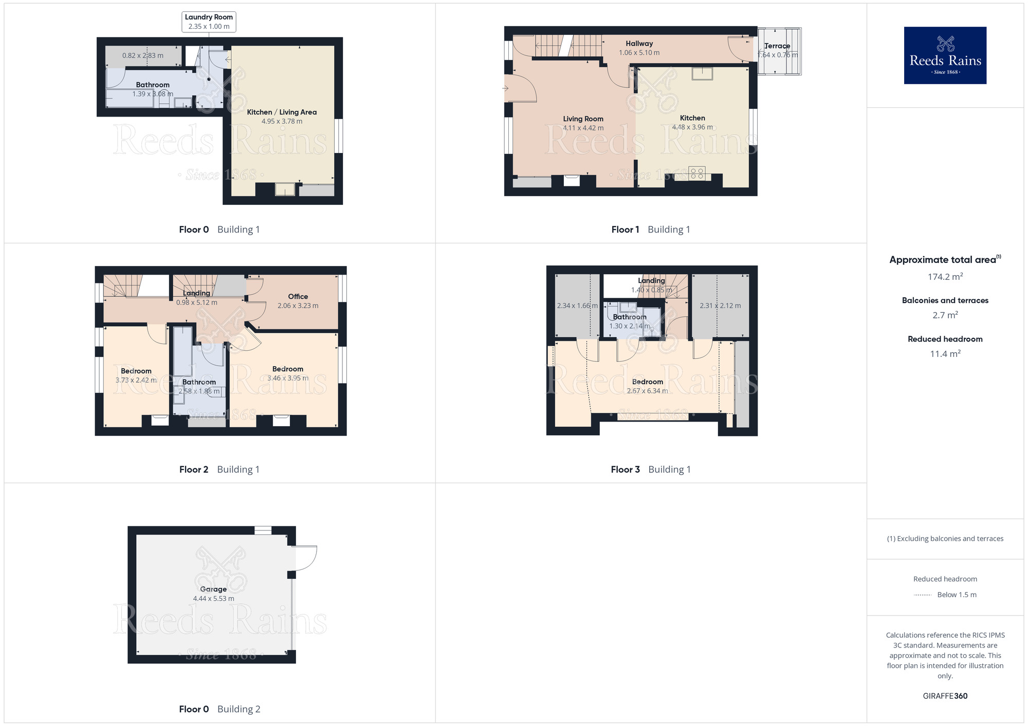Floorplan of 4 bedroom Mid Terrace House for sale, Oldham Road, Ripponden, West Yorkshire, HX6