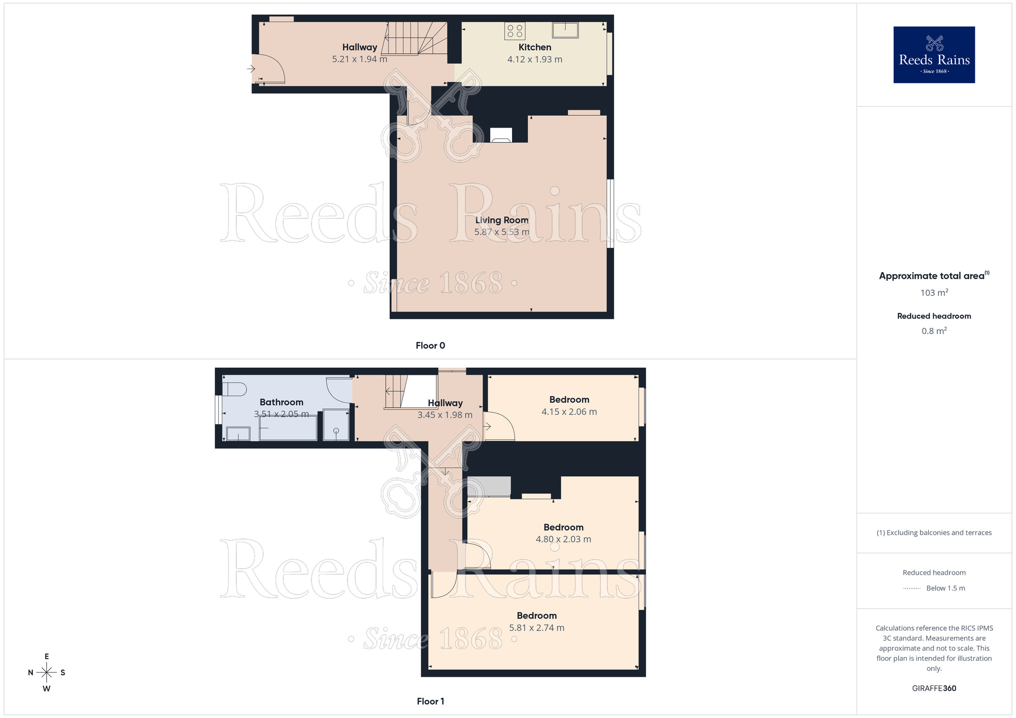 Floorplan of 3 bedroom Mid Terrace House for sale, Marsh Lane, Halifax, West Yorkshire, HX3
