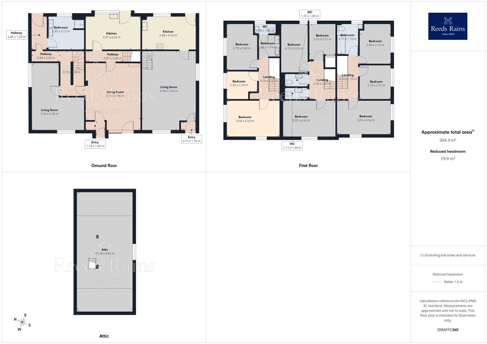 Floorplan of 9 bedroom Detached House for sale, Shaw Lane, Rishworth, West Yorkshire, HX6