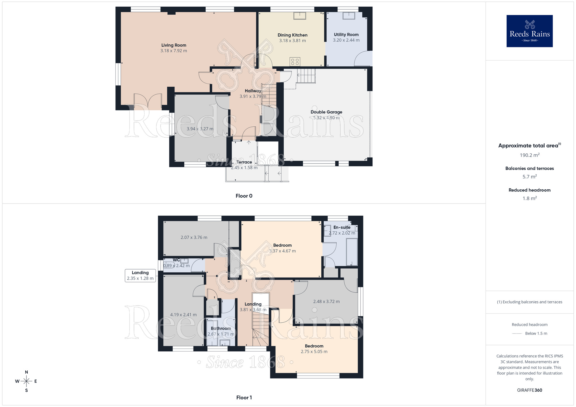 Floorplan of 5 bedroom Detached House for sale, Stones Drive, Ripponden, West Yorkshire, HX6