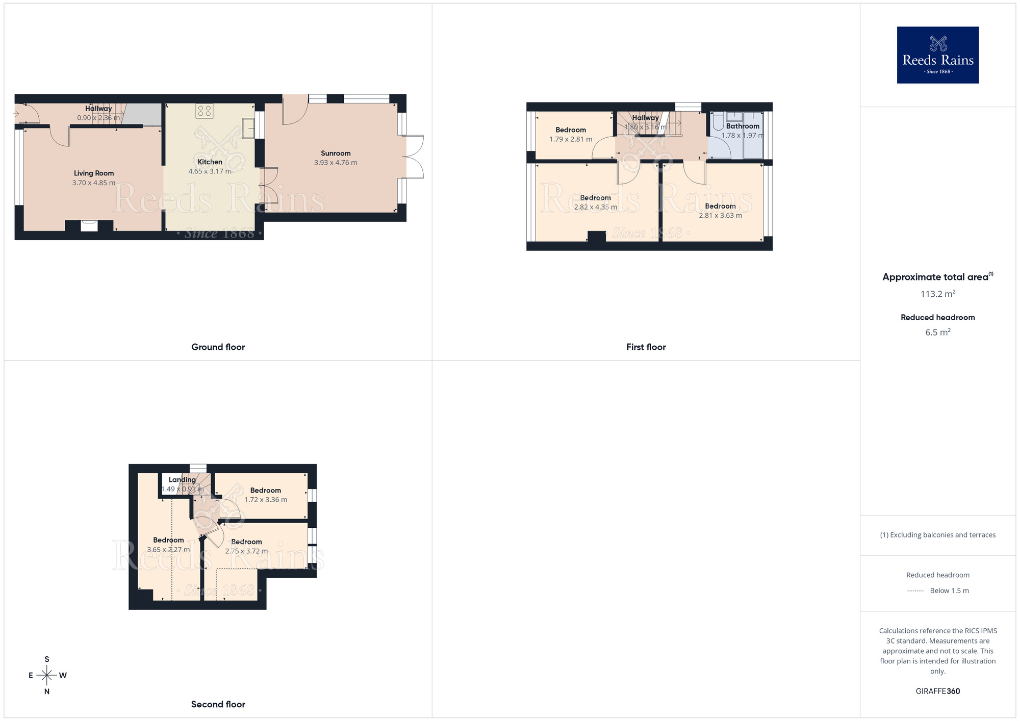 Floorplan of 5 bedroom End Terrace House for sale, Bottomley Street, Buttershaw, West Yorkshire, BD6