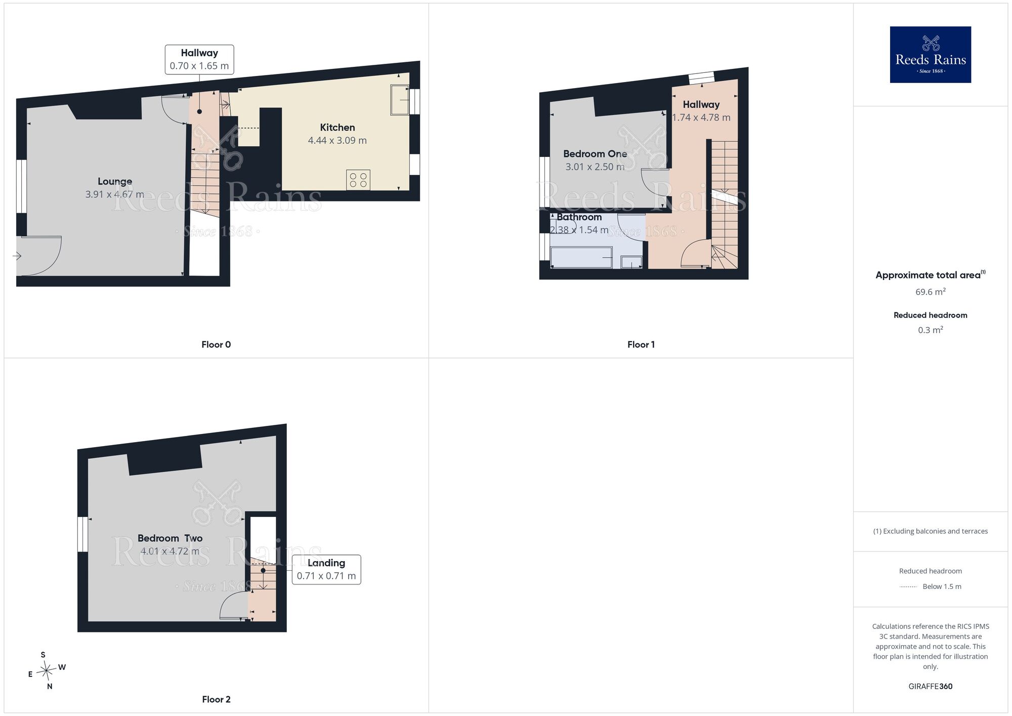 Floorplan of 2 bedroom End Terrace House for sale, Ovenden Road Terrace, Halifax, West Yorkshire, HX3