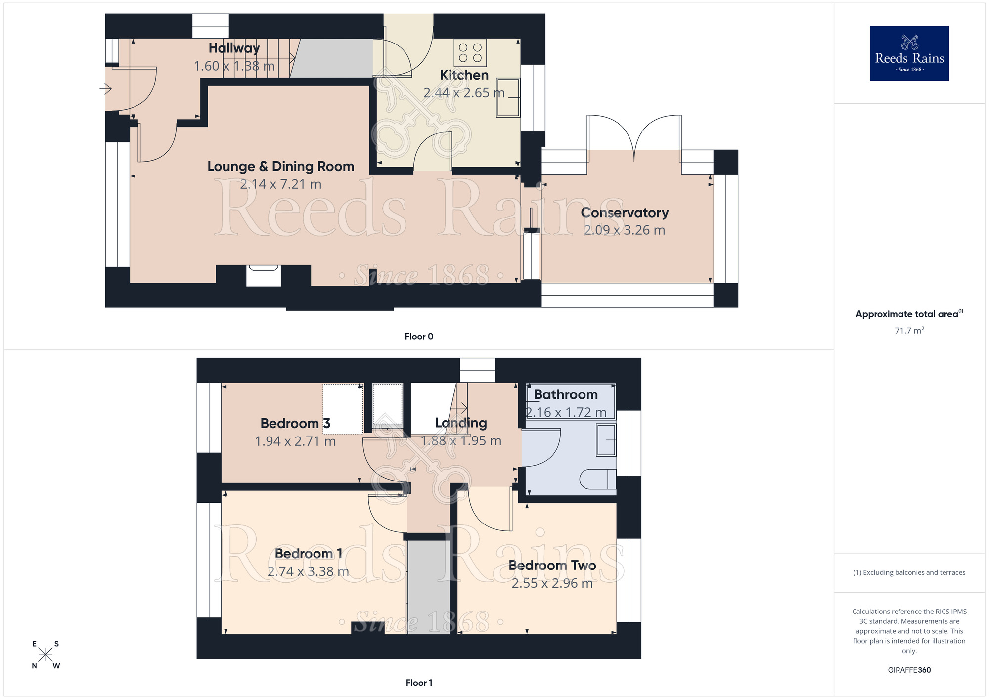 Floorplan of 3 bedroom Semi Detached House for sale, Woodroyd Drive, Halifax, West Yorkshire, HX3