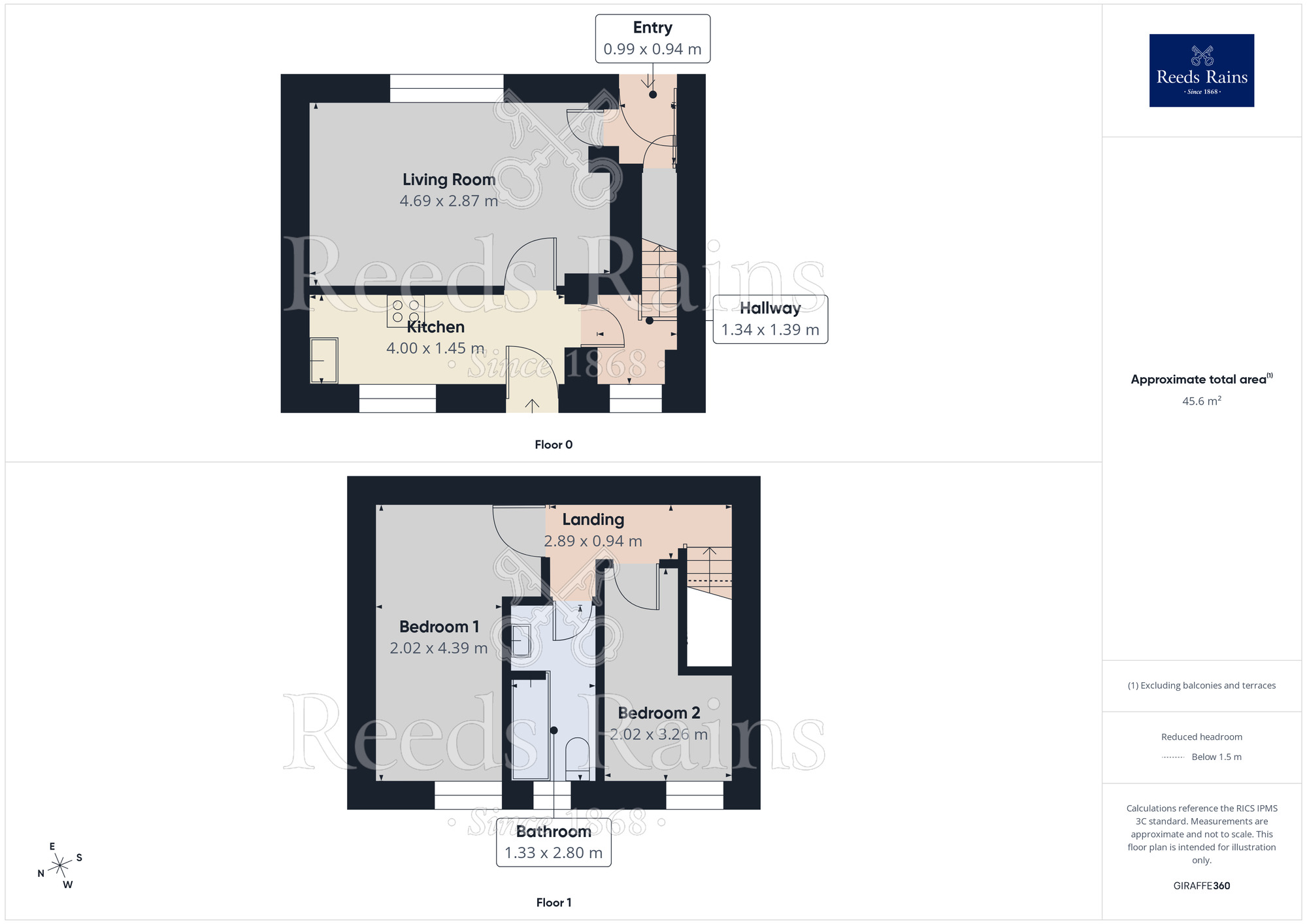Floorplan of 2 bedroom Mid Terrace House to rent, St. Giles Road, Halifax, West Yorkshire, HX3