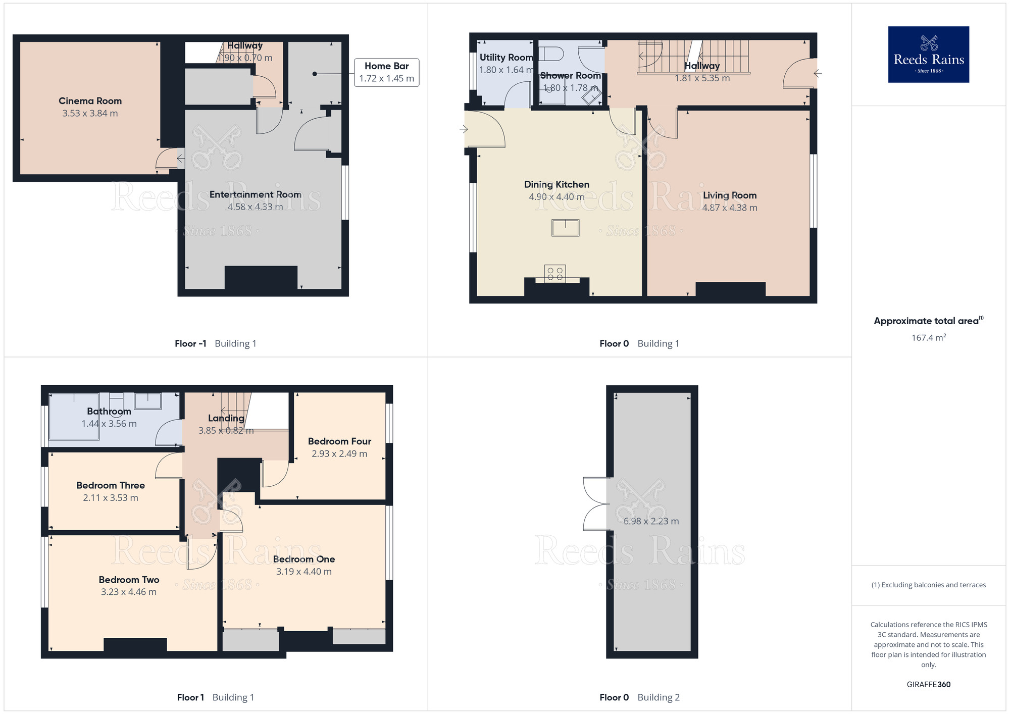 Floorplan of 4 bedroom End Terrace House for sale, Beverley Place, Halifax, West Yorkshire, HX3