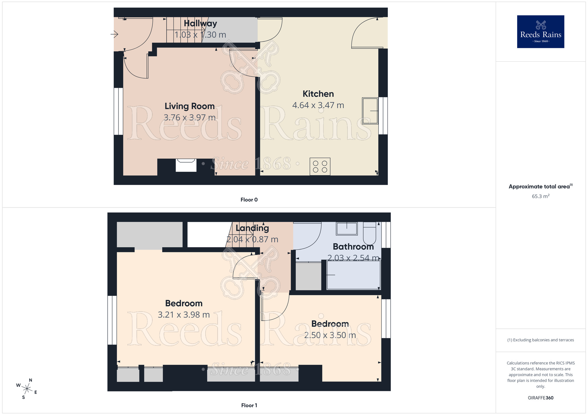 Floorplan of 2 bedroom Mid Terrace House for sale, Gibraltar Road, Halifax, West Yorkshire, HX1