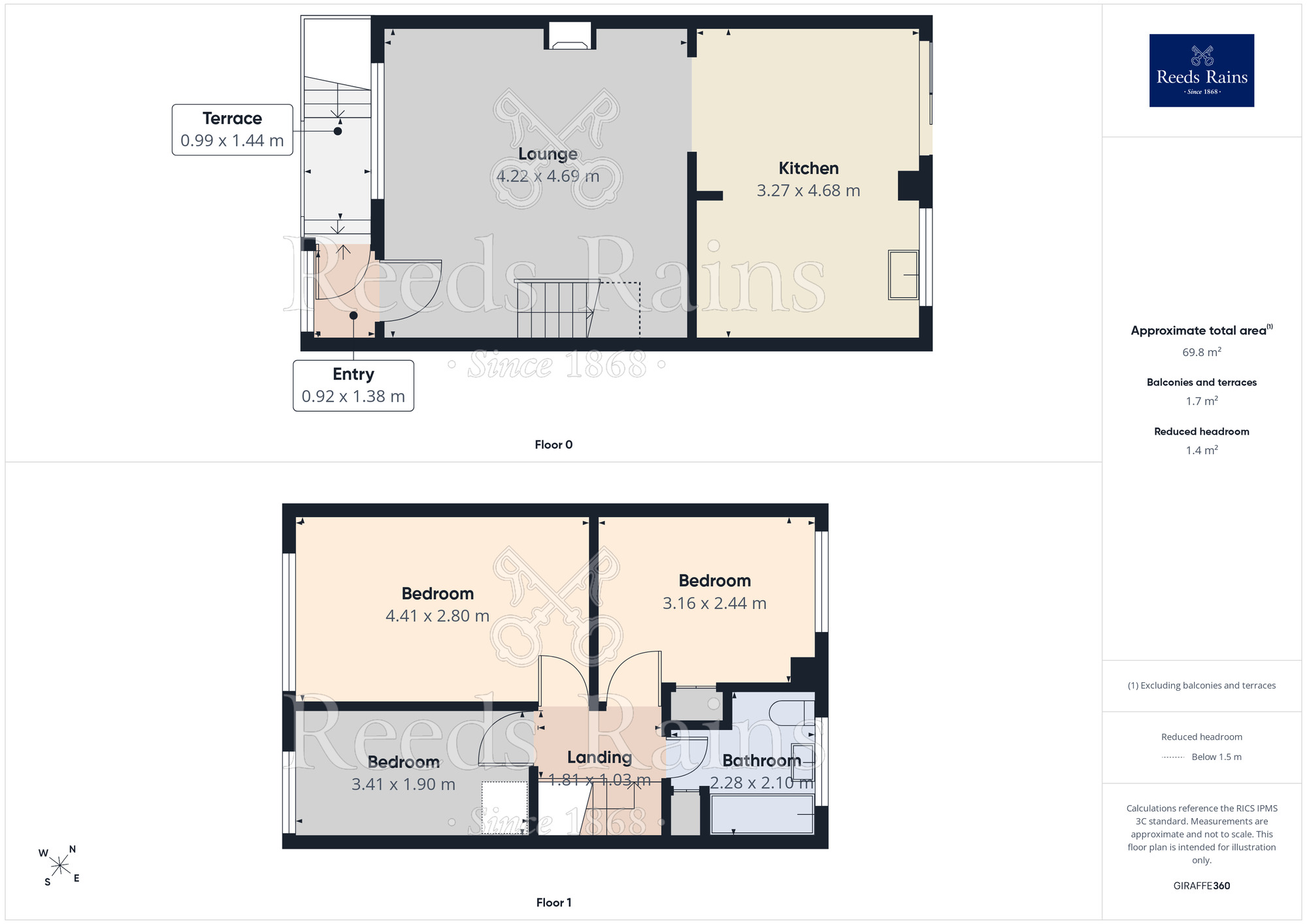 Floorplan of 3 bedroom Mid Terrace House for sale, Page Hill, Halifax, West Yorkshire, HX2