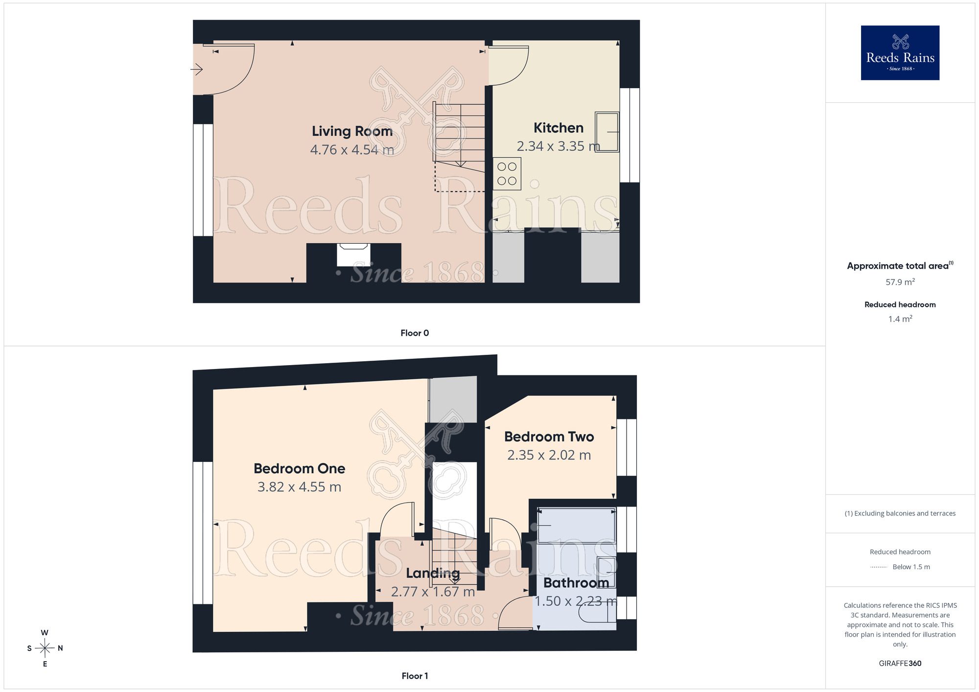 Floorplan of 2 bedroom Mid Terrace House to rent, Holdsworth Road, Halifax, West Yorkshire, HX2