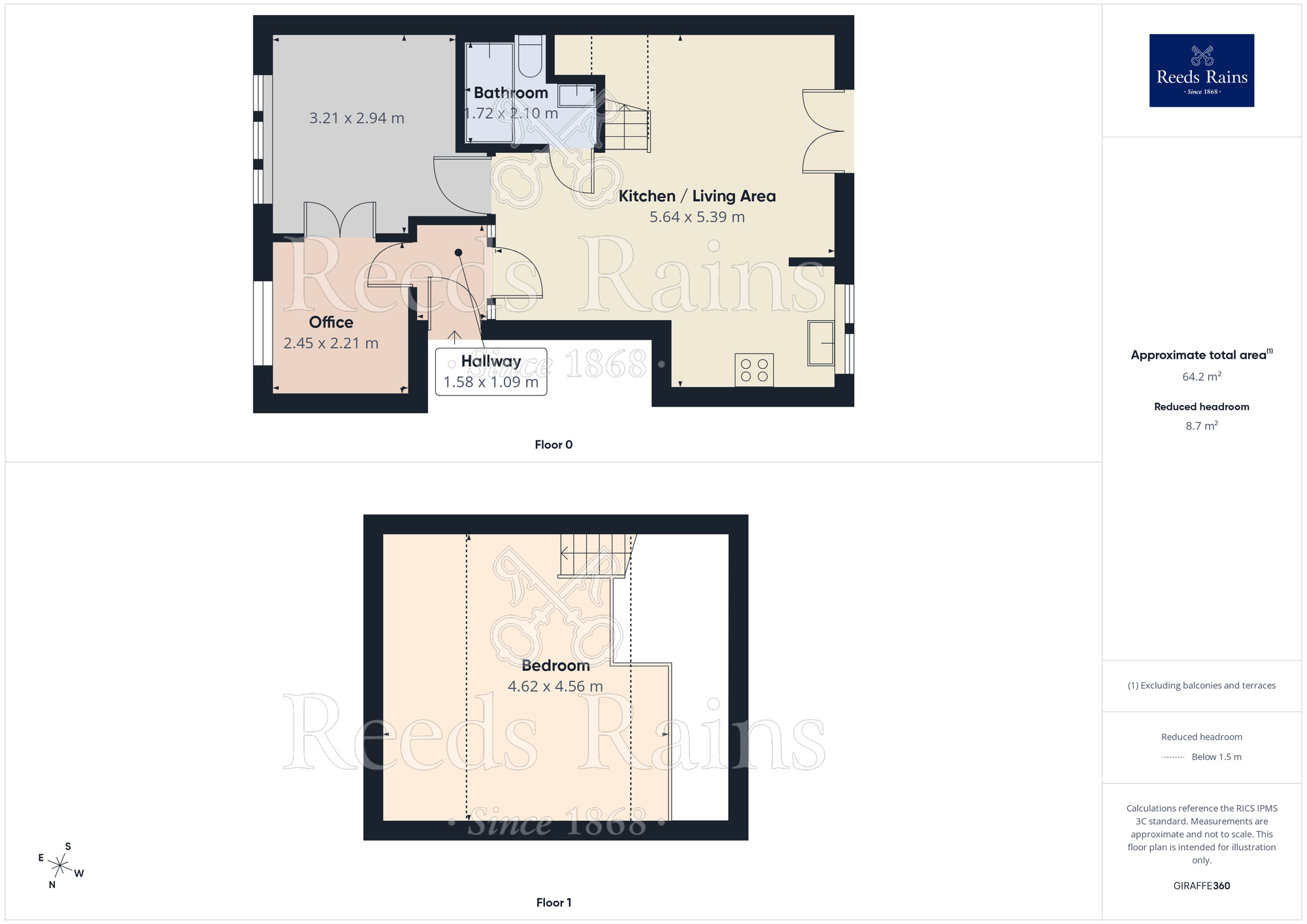 Floorplan of 3 bedroom Flat for sale, Skircoat Moor Road, Halifax, West Yorkshire, HX3