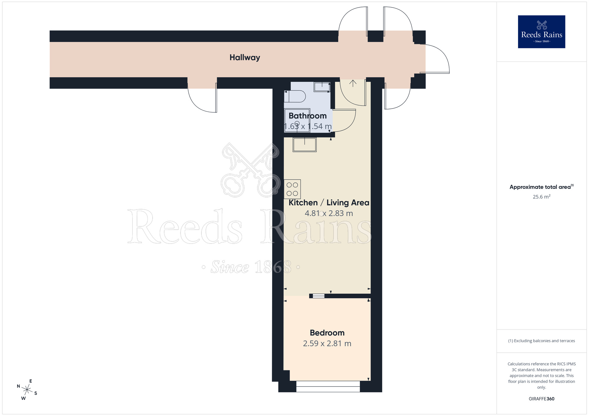 Floorplan of Flat to rent, Blackwall, Halifax, West Yorkshire, HX1