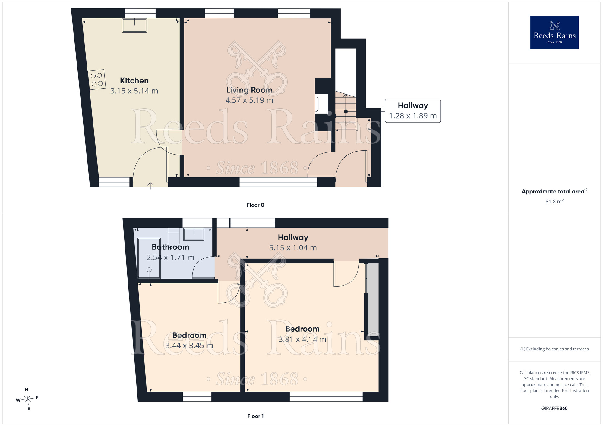 Floorplan of 2 bedroom Semi Detached House for sale, Causeway Foot, Halifax, West Yorkshire, HX2