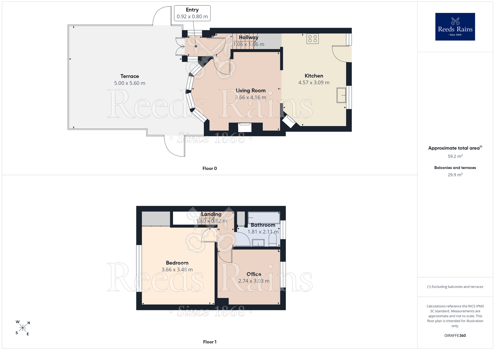 Floorplan of 2 bedroom Mid Terrace House for sale, Park View Avenue, Halifax, West Yorkshire, HX3