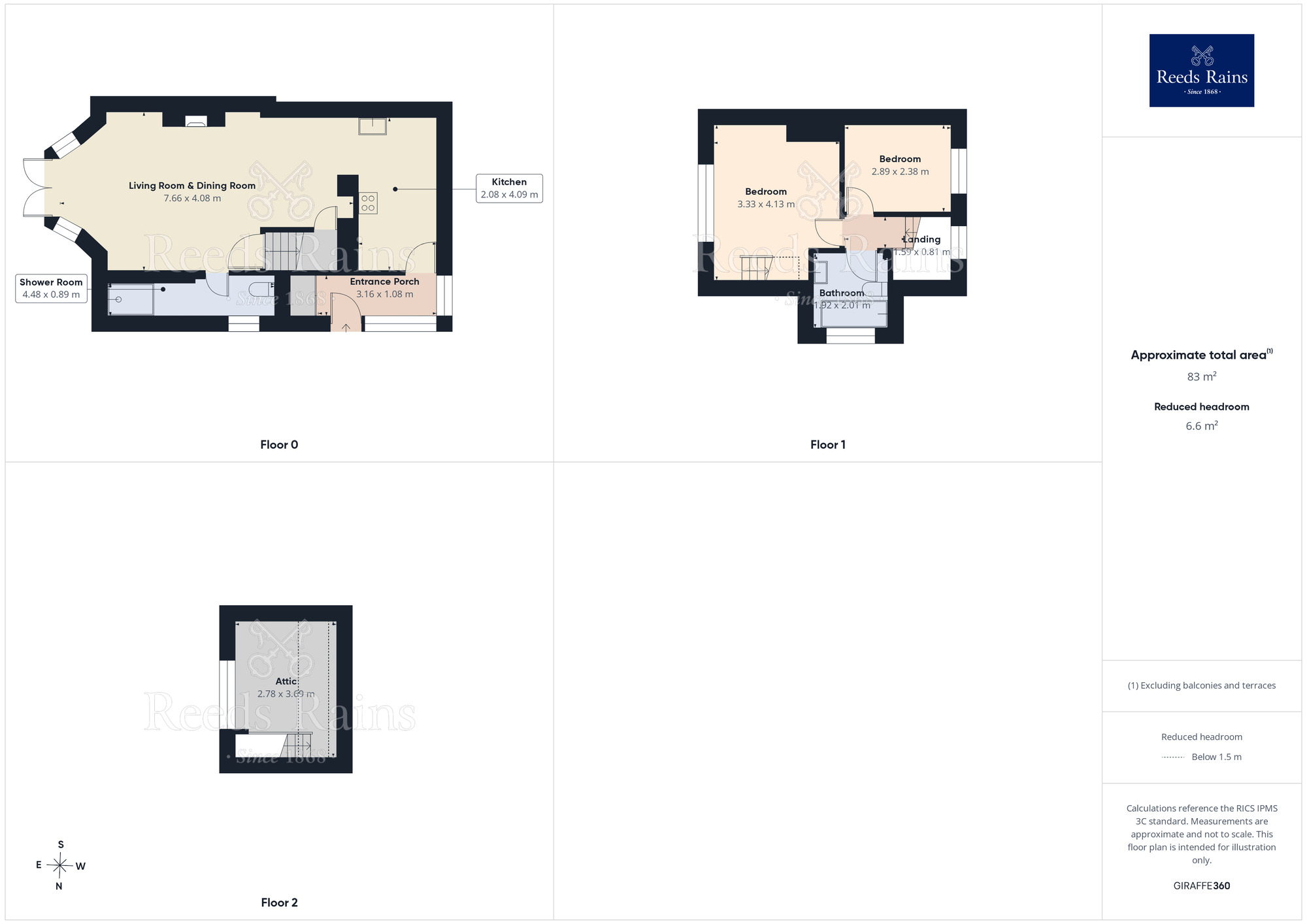 Floorplan of 2 bedroom Semi Detached House for sale, Halifax Road, Triangle, West Yorkshire, HX6