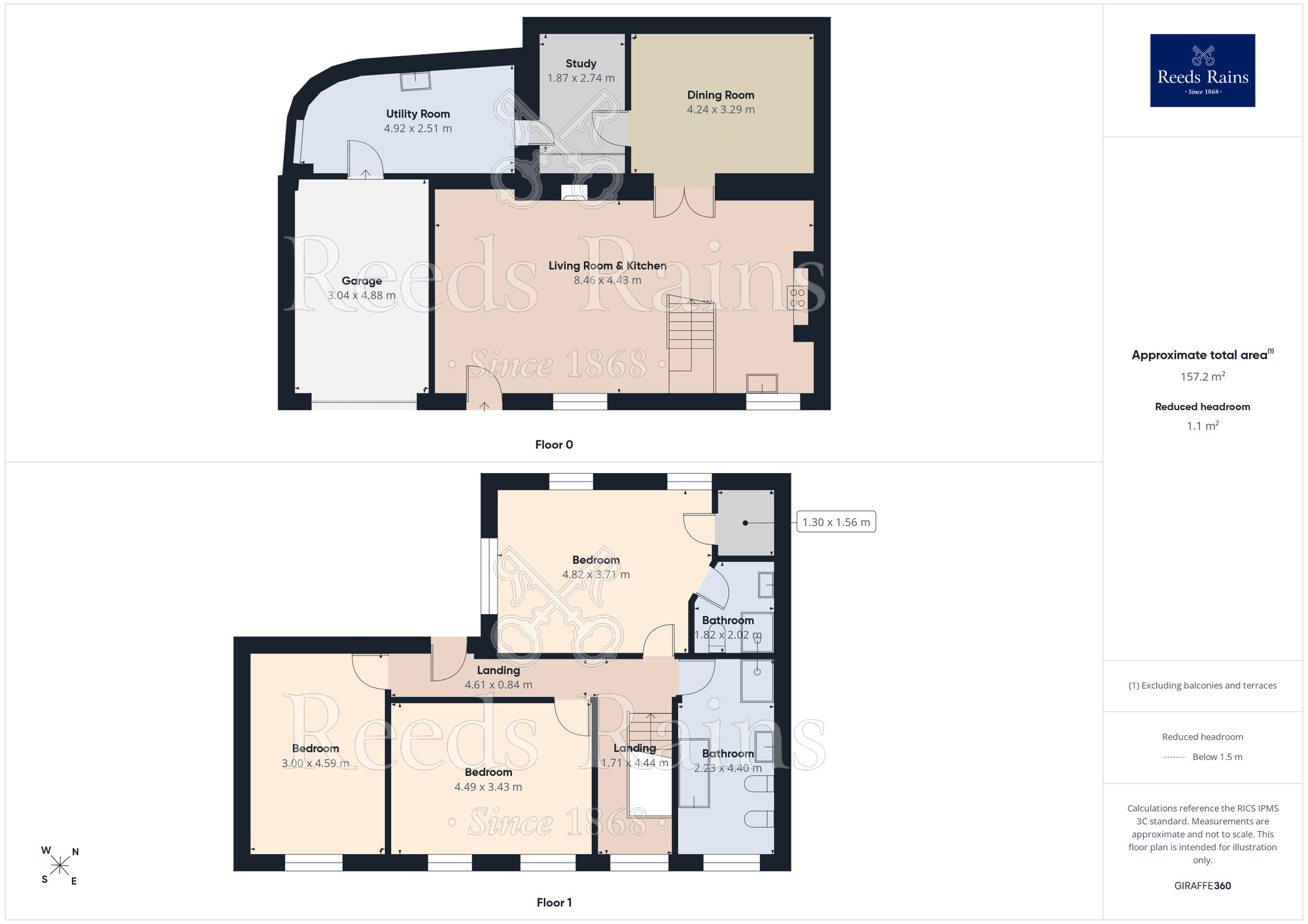 Floorplan of 3 bedroom End Terrace House for sale, Elland Road, Ripponden, Sowerby Bridge, West Yorkshire, HX6