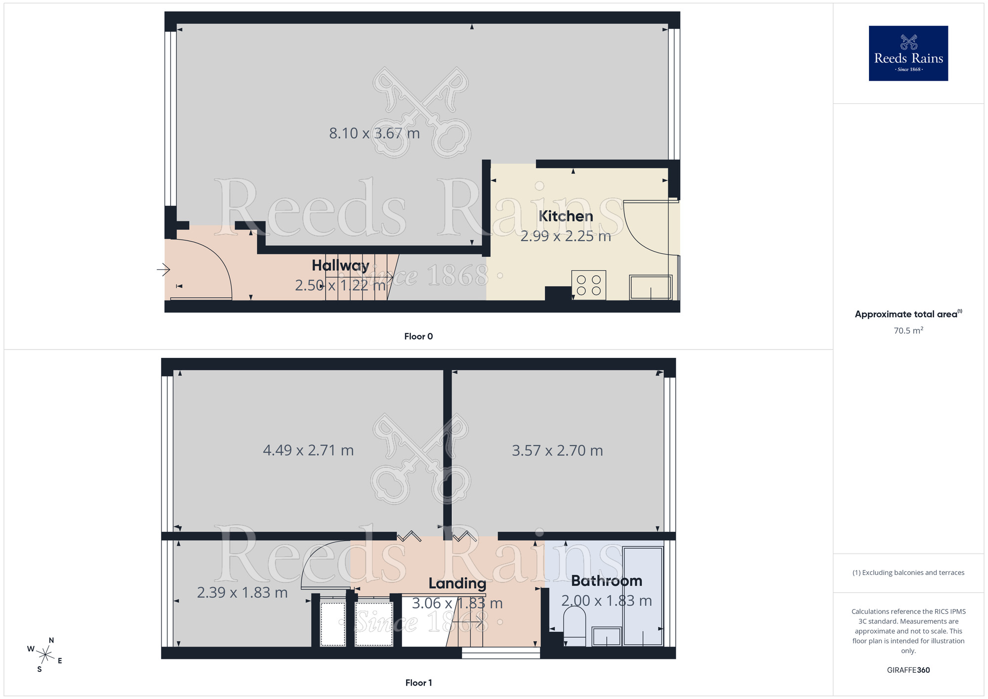 Floorplan of 3 bedroom Semi Detached House for sale, Pye Nest Grove, Halifax, West Yorkshire, HX2
