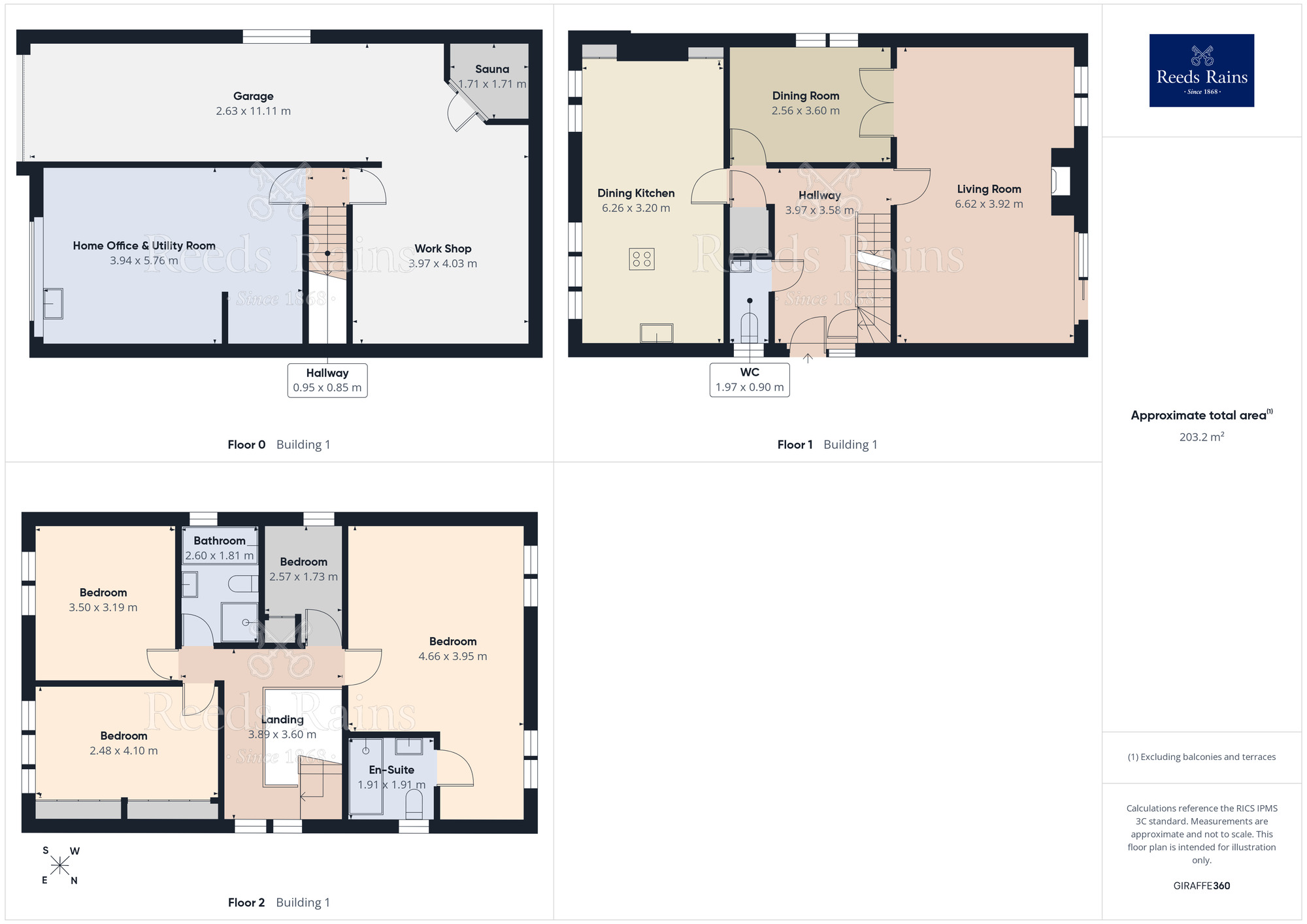 Floorplan of 4 bedroom Detached House for sale, Delph Hill Road, Halifax, West Yorkshire, HX2