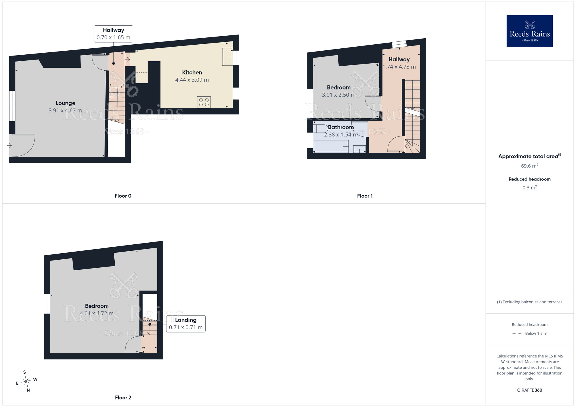 Floorplan of 2 bedroom End Terrace House for sale, Ovenden Road Terrace, Halifax, West Yorkshire, HX3