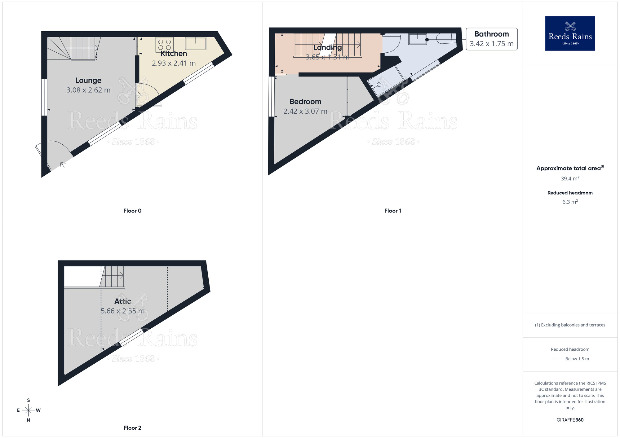 Floorplan of 1 bedroom End Terrace House for sale, Sod House Green, Halifax, West Yorkshire, HX3