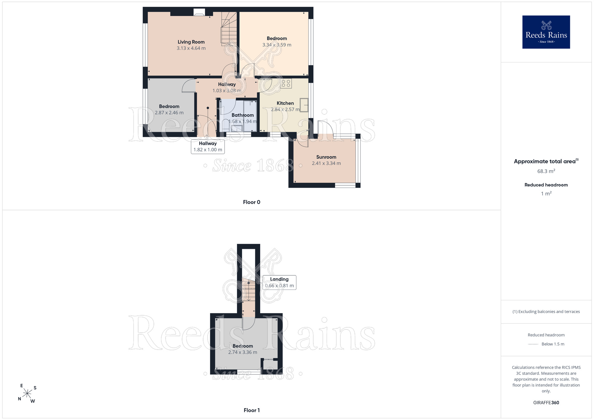 Floorplan of 3 bedroom Semi Detached House for sale, Sefton Avenue, Brighouse, West Yorkshire, HD6