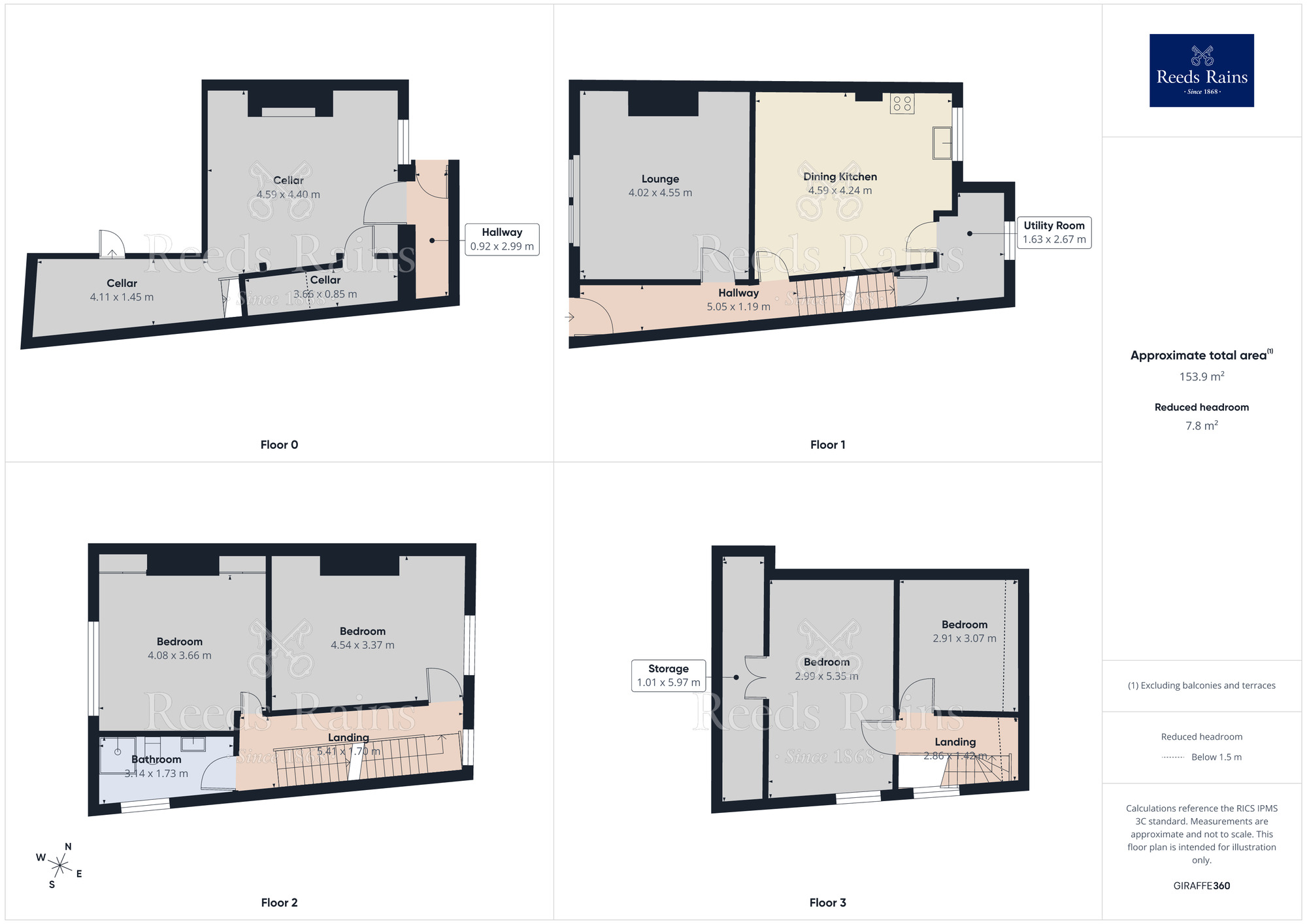 Floorplan of 4 bedroom End Terrace House for sale, Mayfield Terrace South, Halifax, West Yorkshire, HX1