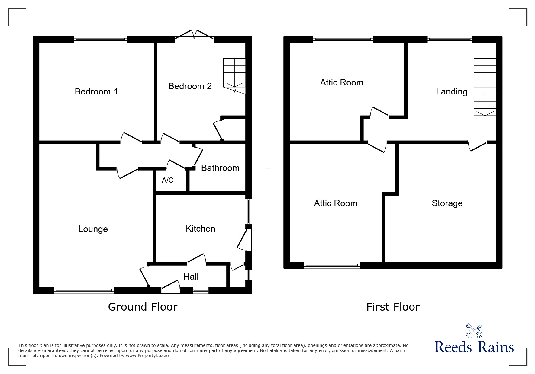 Floorplan of 2 bedroom Semi Detached Bungalow for sale, Wallis Way, Stoke-on-Trent, Staffordshire, ST2