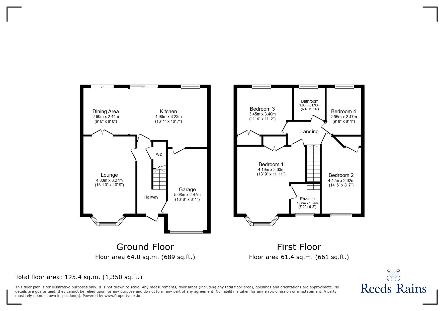 Floorplan of 4 bedroom Detached House for sale, Birchgate, Stoke-on-Trent, Staffordshire, ST2
