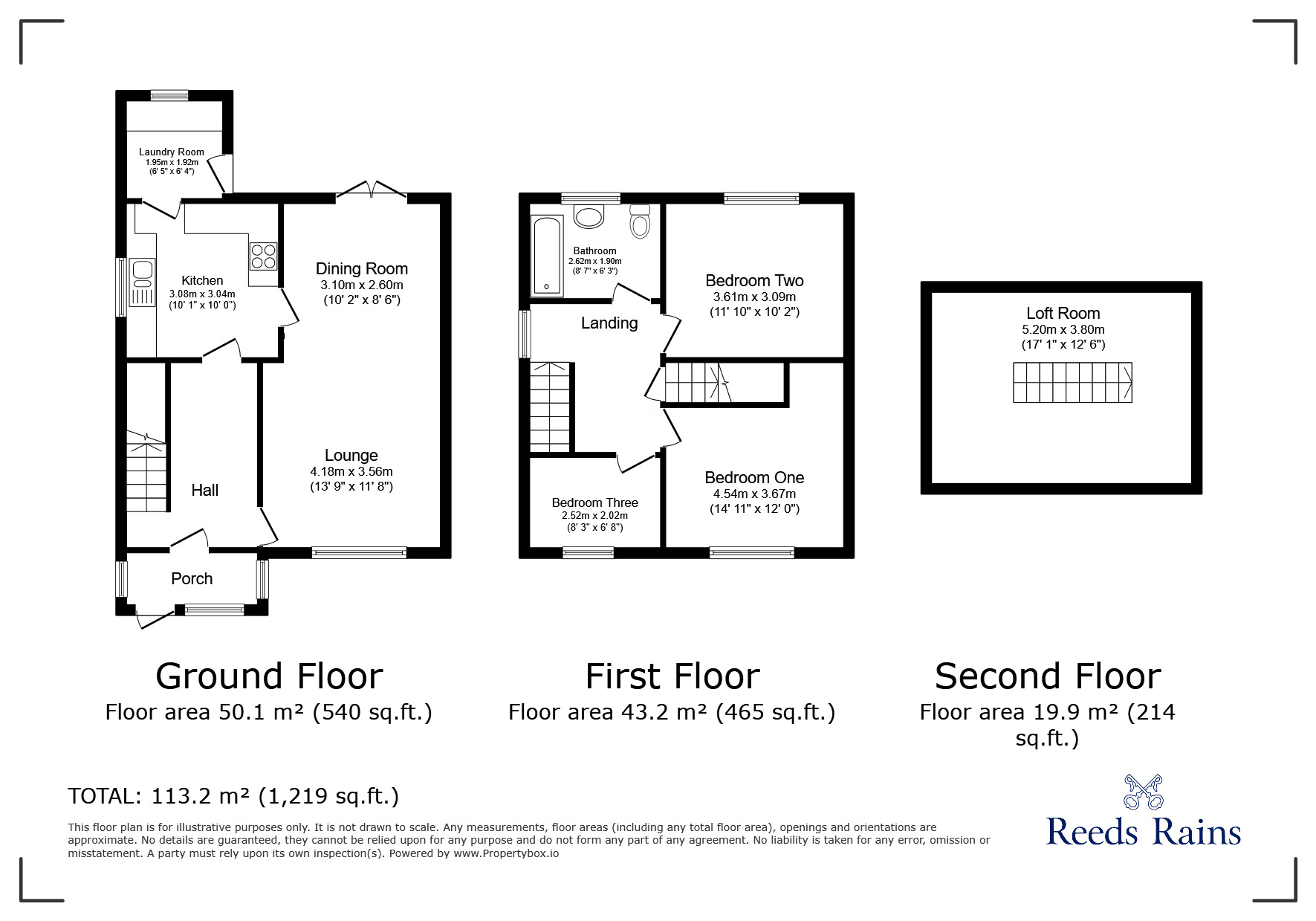Floorplan of 3 bedroom Detached House for sale, Trentway Close, Stoke-on-Trent, Staffordshire, ST2